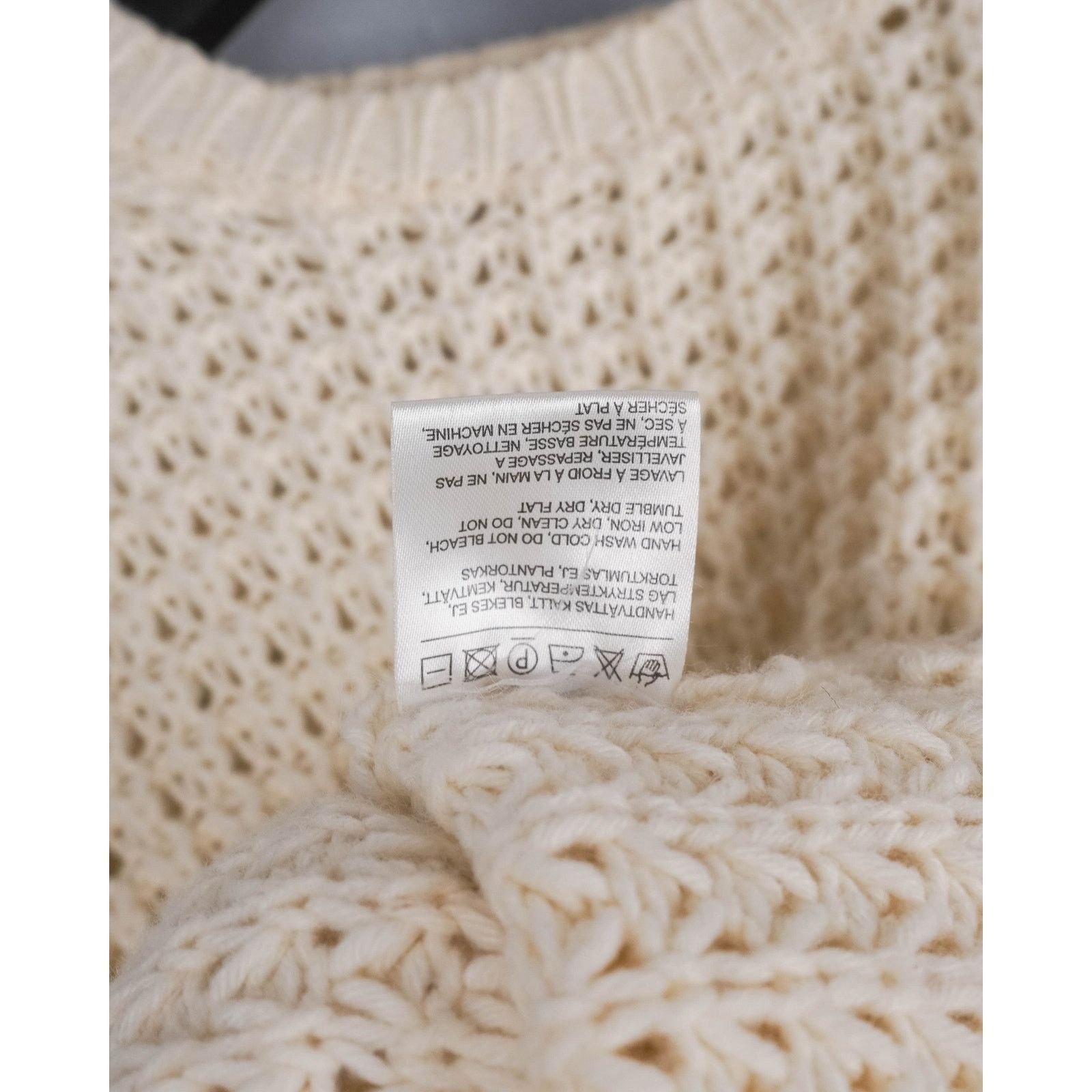 Acne Studios Acne studios cream wool blend knit lightweight cozy sweater Size XS / US 0-2 / IT 36-38 - 7 Thumbnail