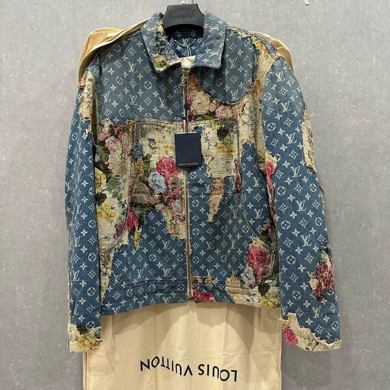 Louis Vuitton Louis Vuitton Floral patchwork destroys old denim cotton-p Size US M / EU 48-50 / 2 - 1 Thumbnail