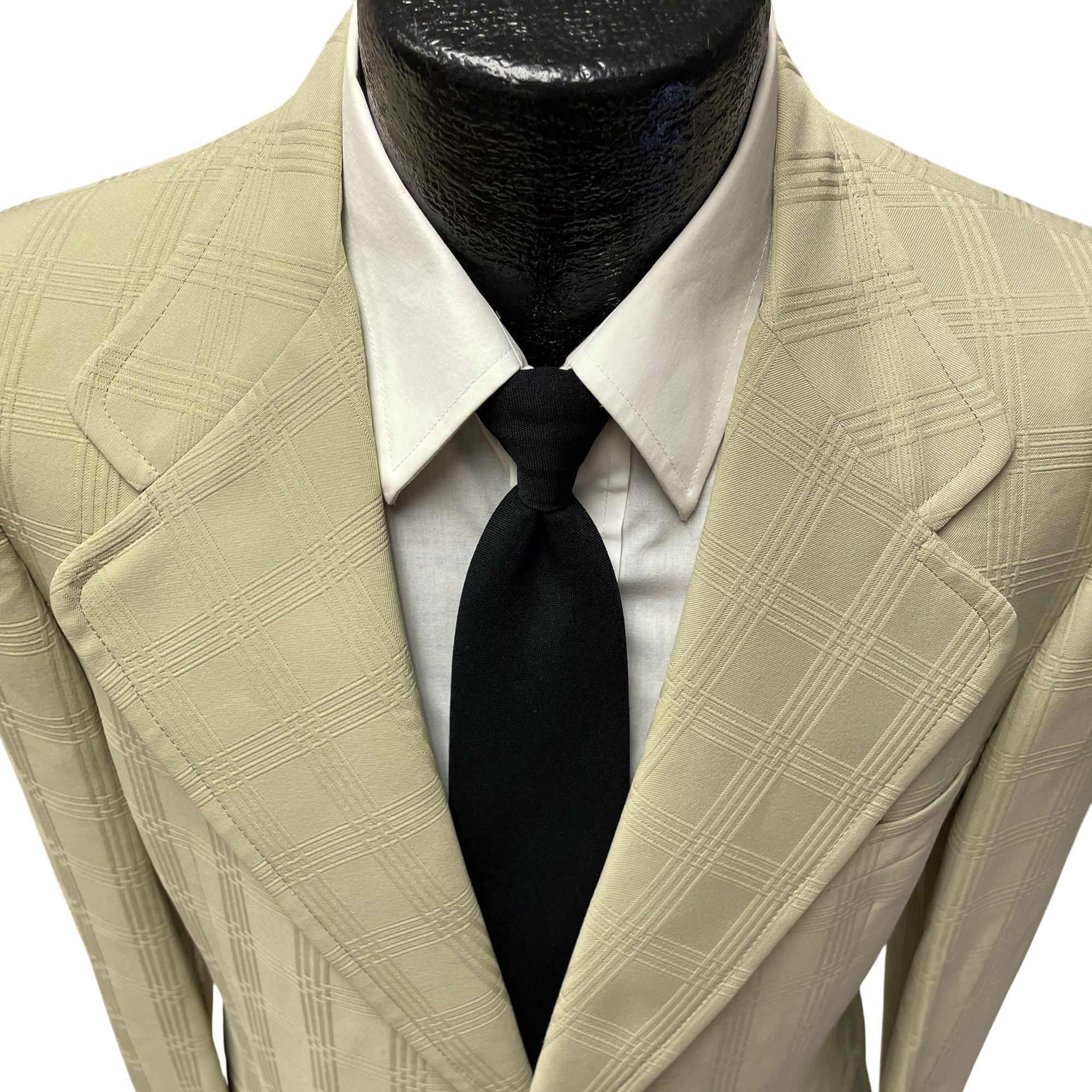 Other Vtg Linden Clothes Khaki Sport Coat TEXTURED Jacket Size 38L - 2 Thumbnail