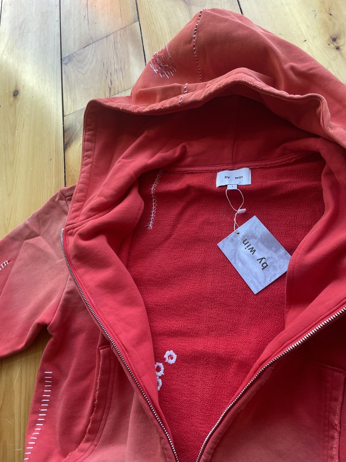 Other BYWIN CRIMSON “HOLLOW” HOODIE Size US S / EU 44-46 / 1 - 5 Thumbnail
