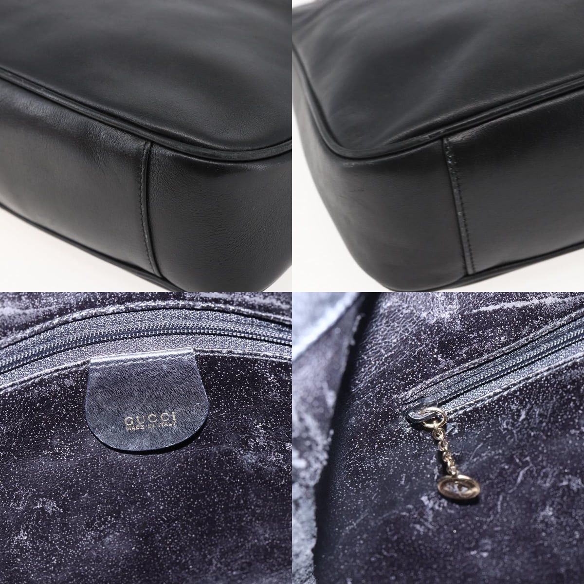 Gucci GUCCI Bamboo Shoulder Bag Leather Black Gold 001 1705 001 Size ONE SIZE - 11 Thumbnail