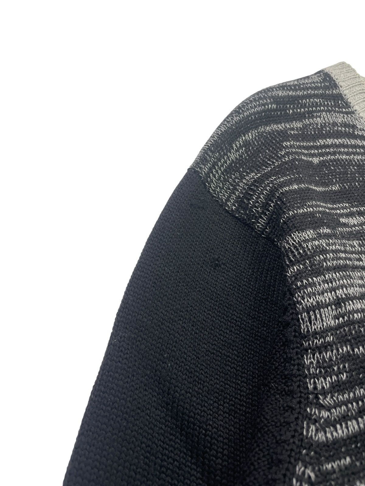 Y's for Men 1990's Distressed Double Layer Knit Sweatshirt Sweater Size US L / EU 52-54 / 3 - 6 Thumbnail