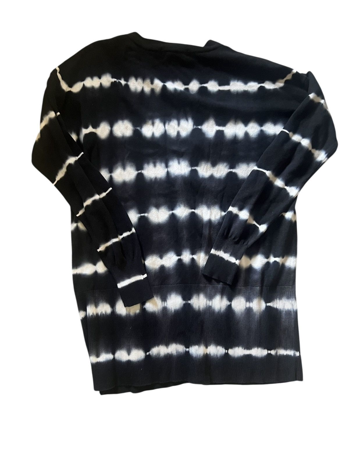 Sanctuary Sanctuary Black White Striped Tie Dye Long Cardigan | Small Size S / US 4 / IT 40 - 2 Thumbnail