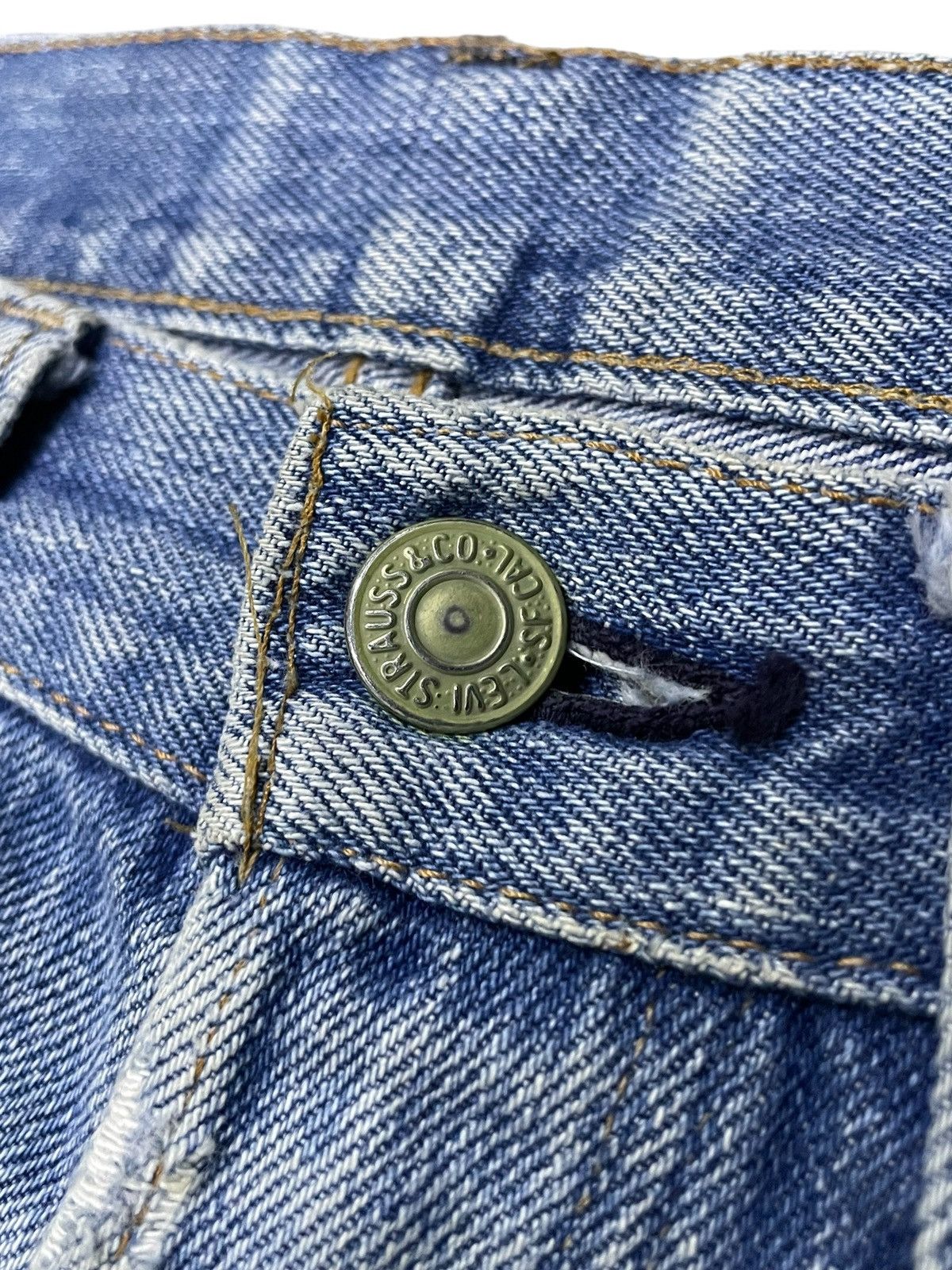 Levi's 60s Levis 501 Rindem Blank R Selvedge Top Button #6 Jeans Size US 30 / EU 46 - 20 Thumbnail