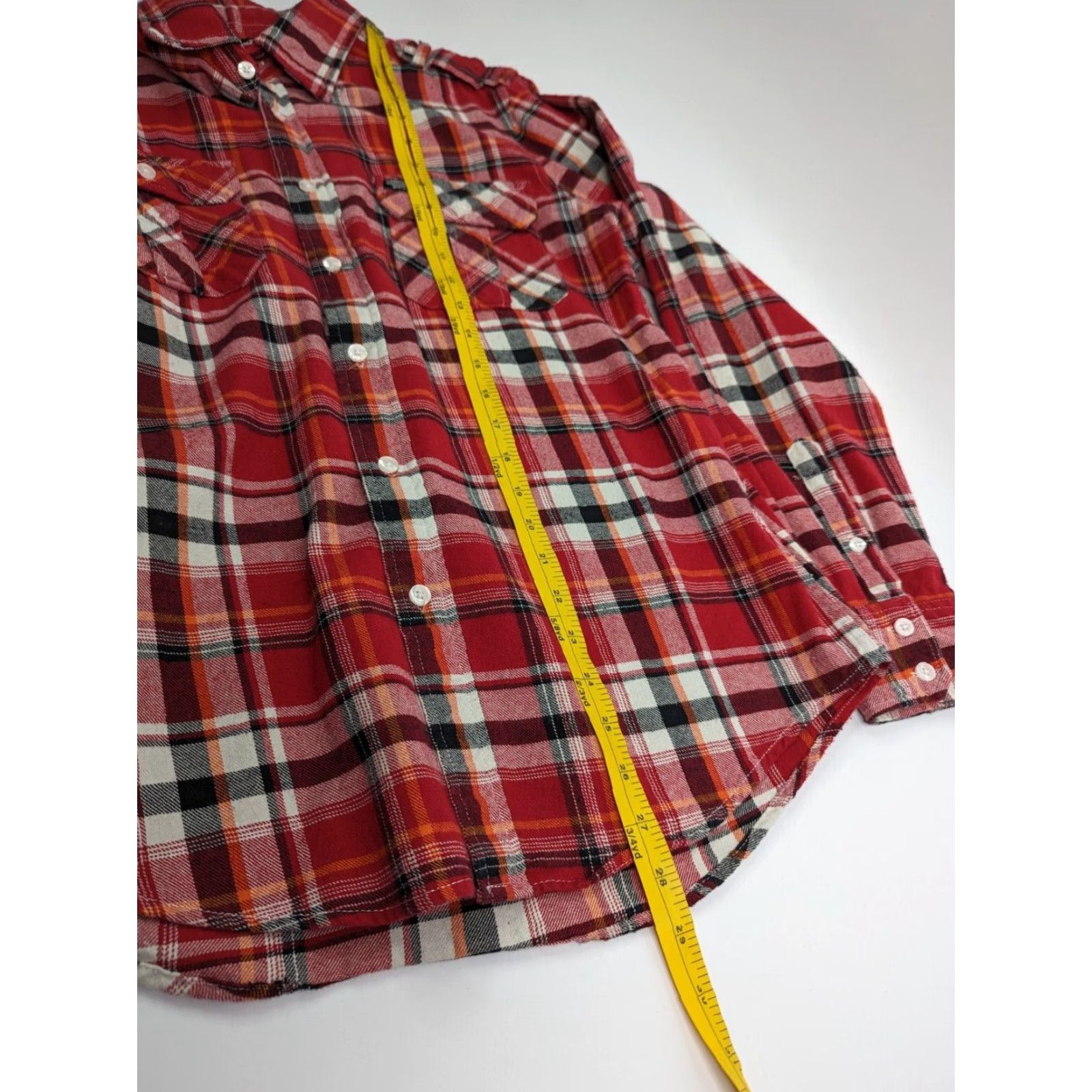 Ecko Unltd. Ecko Unltd. Shirt Flannel Long Sleeve Cotton Red Plaid Size M Athletic Men Size US M / EU 48-50 / 2 - 5 Thumbnail