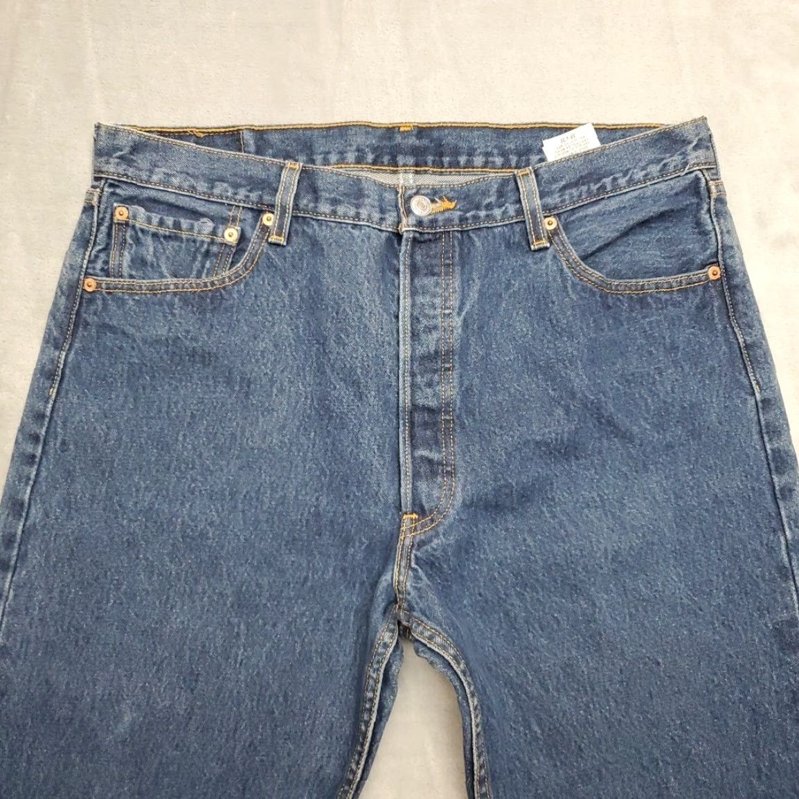 Levi's Levi's Jeans Men 38x32 Blue 505 Denim Regular Fit Straight Leg Cotton Dark Wash Size US 38 / EU 54 - 3 Thumbnail