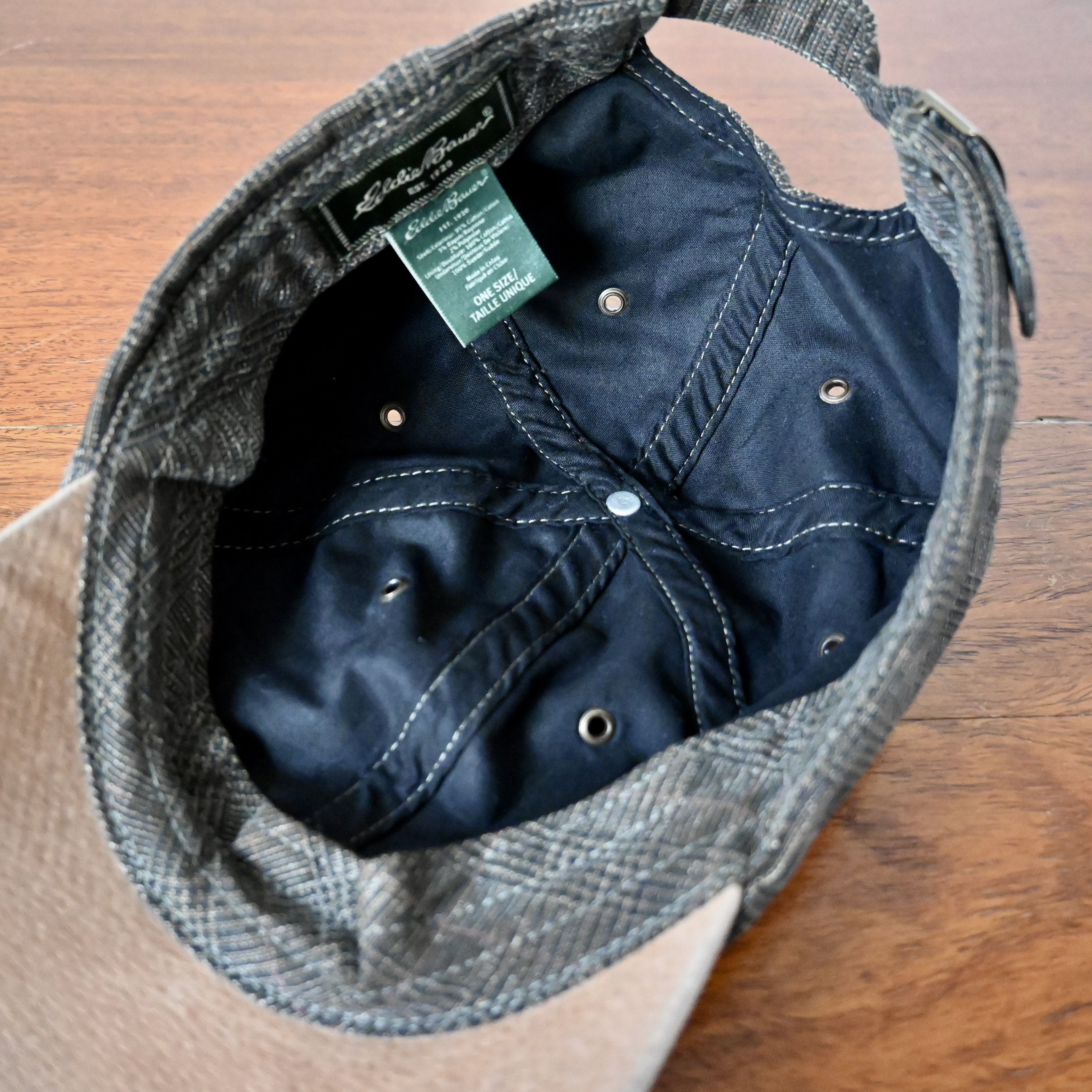 Eddie Bauer Vintage 2000s Eddie Bauer glen check 6 panel hat Size ONE SIZE - 7 Thumbnail