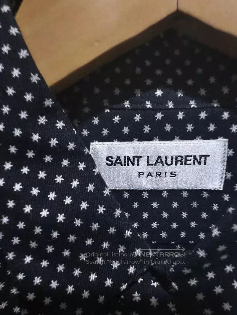 Saint Laurent Paris SLP Hedi Runway Polka Dot Shirt. Size US M / EU 48-50 / 2 - 2 Thumbnail