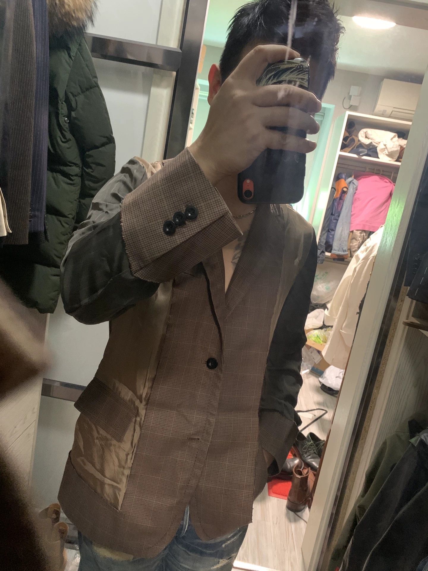 Sacai sacai 20ss men's paneled suit jacket size 2 Size US M / EU 48-50 / 2 - 1 Thumbnail