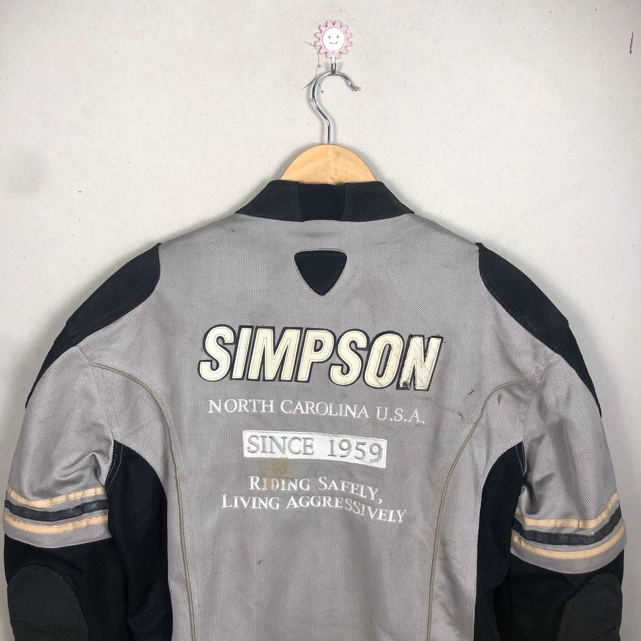 Sports Specialties × Vintage Vintage Simpson Mesh Riding Jacket Racing USA Padded Jacket Size US L / EU 52-54 / 3 - 11 Thumbnail