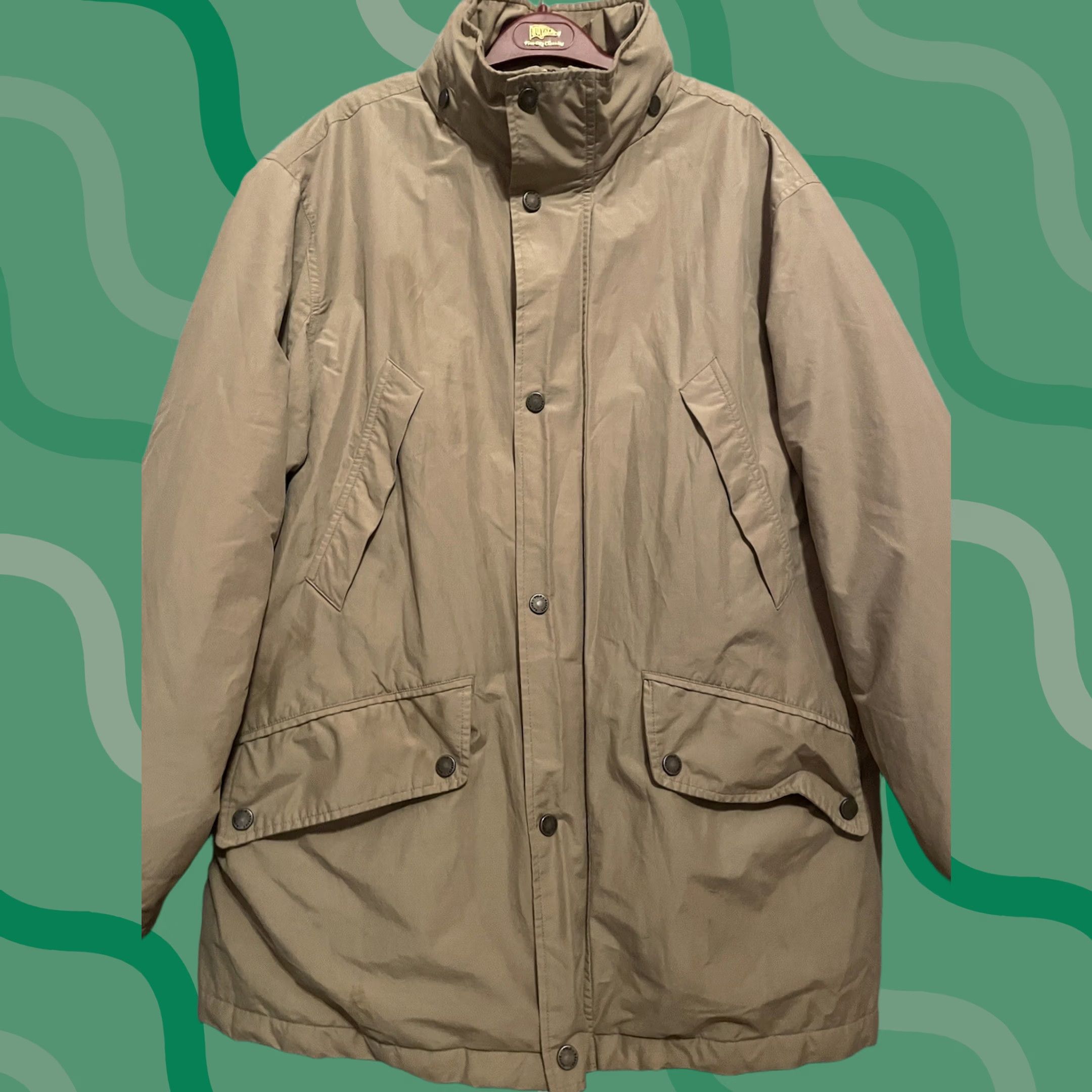 Polo Ralph Lauren VTG Polo Ralph Lauren Mens Jacket Hooded Full Zip Khaki Beige L Size US L / EU 52-54 / 3 - 1 Thumbnail