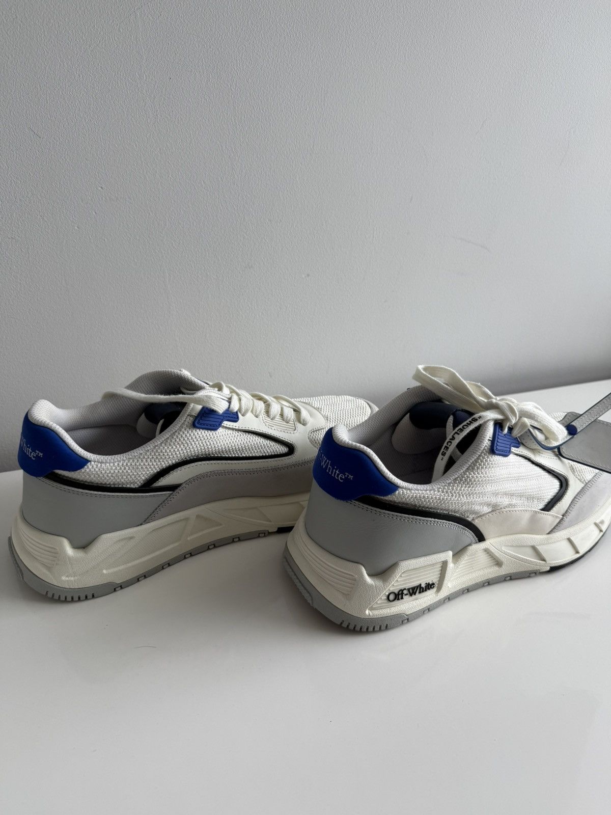 Off-White Off-White Kick Off Low Top Sneakers White Blue Size 43 EU Size US 10 / EU 43 - 8 Thumbnail