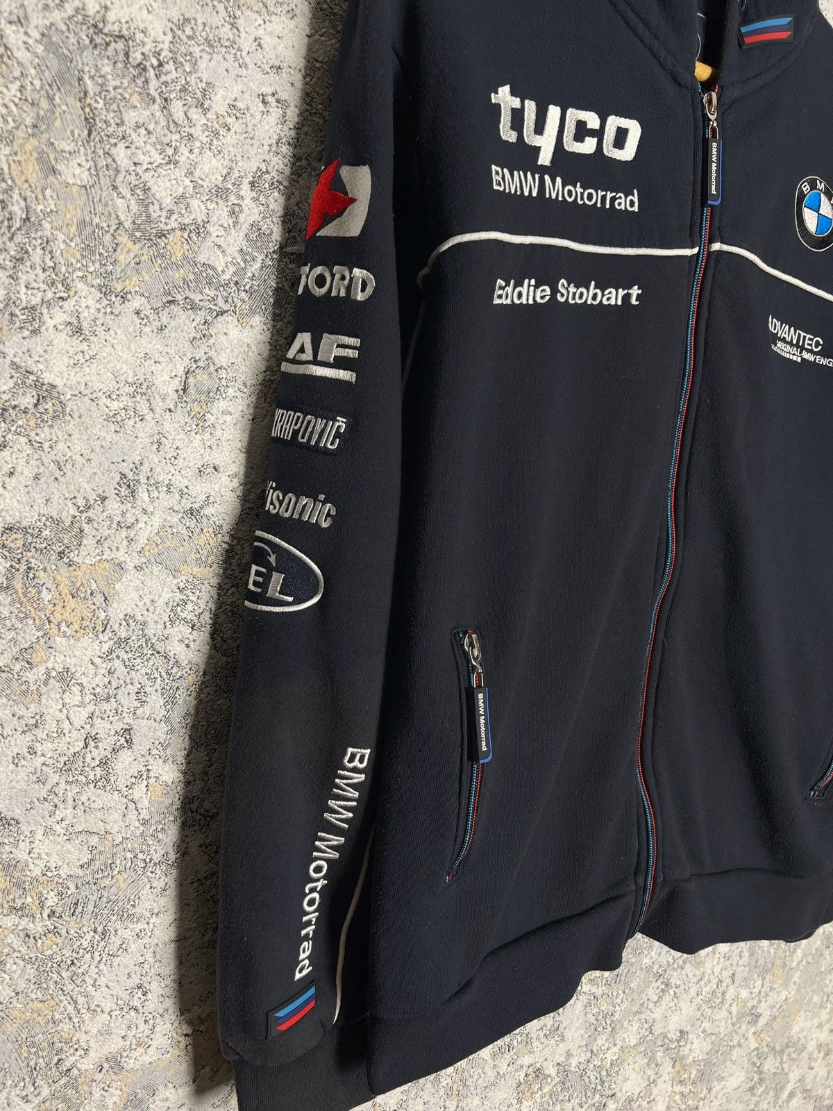 BMW Vintage BMW Tuco Motorrad Racing Full Zip Hoodie Formula Uno Size US S / EU 44-46 / 1 - 2 Thumbnail