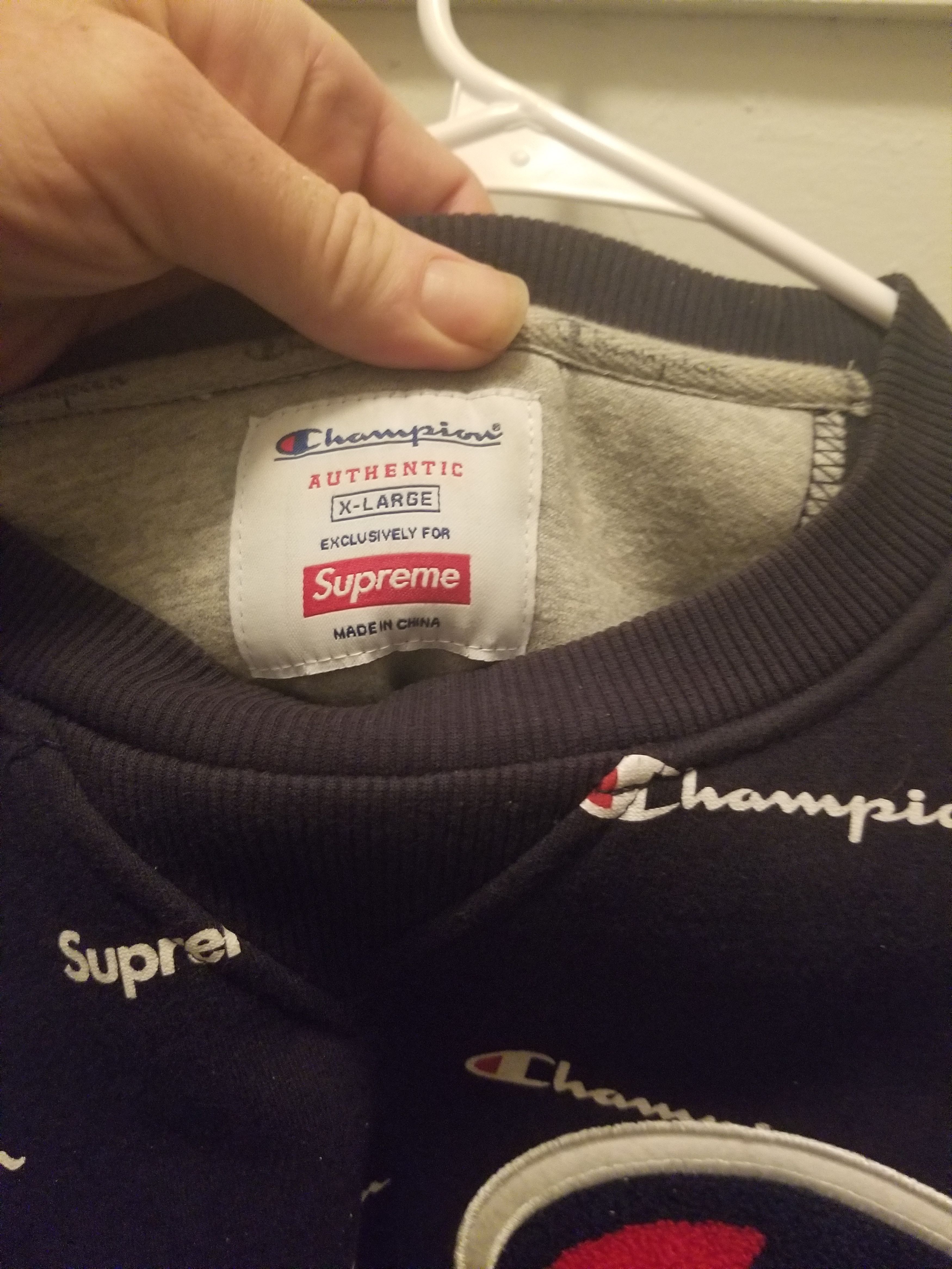 Supreme Supreme x Champion All Over Print Crewneck Size US XL / EU 56 / 4 - 4 Thumbnail