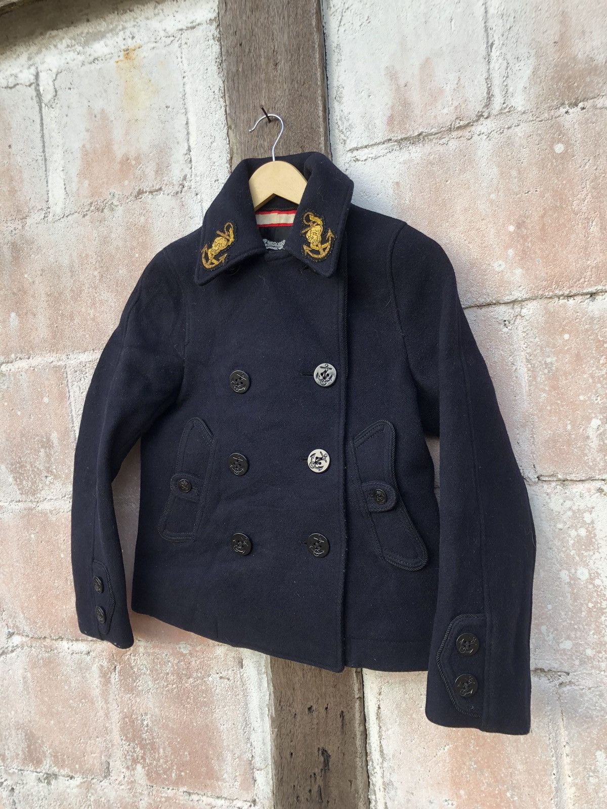 Japanese Brand × Vintage PeaCoat Jacket Rnaslang Size M / US 6-8 / IT 42-44 - 3 Thumbnail
