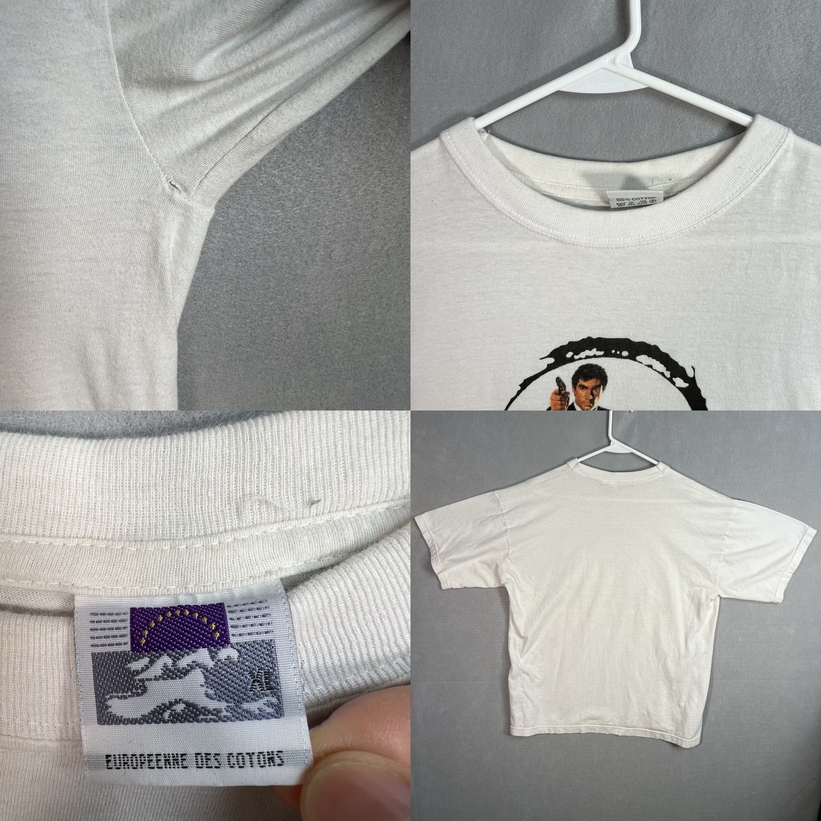 Vintage VINTAGE 80s 007 The Living Daylights Aston Martin Shirt Adult XL White Mens Size US XL / EU 56 / 4 - 8 Thumbnail