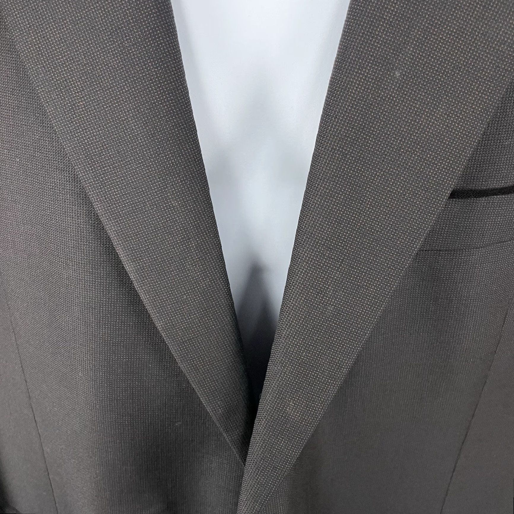 Vintage Alexandre London Brown 100% Wool 2 Button Notch Vented Single-Vented Blazer Sport Coat 48L Size 48R - 7 Thumbnail