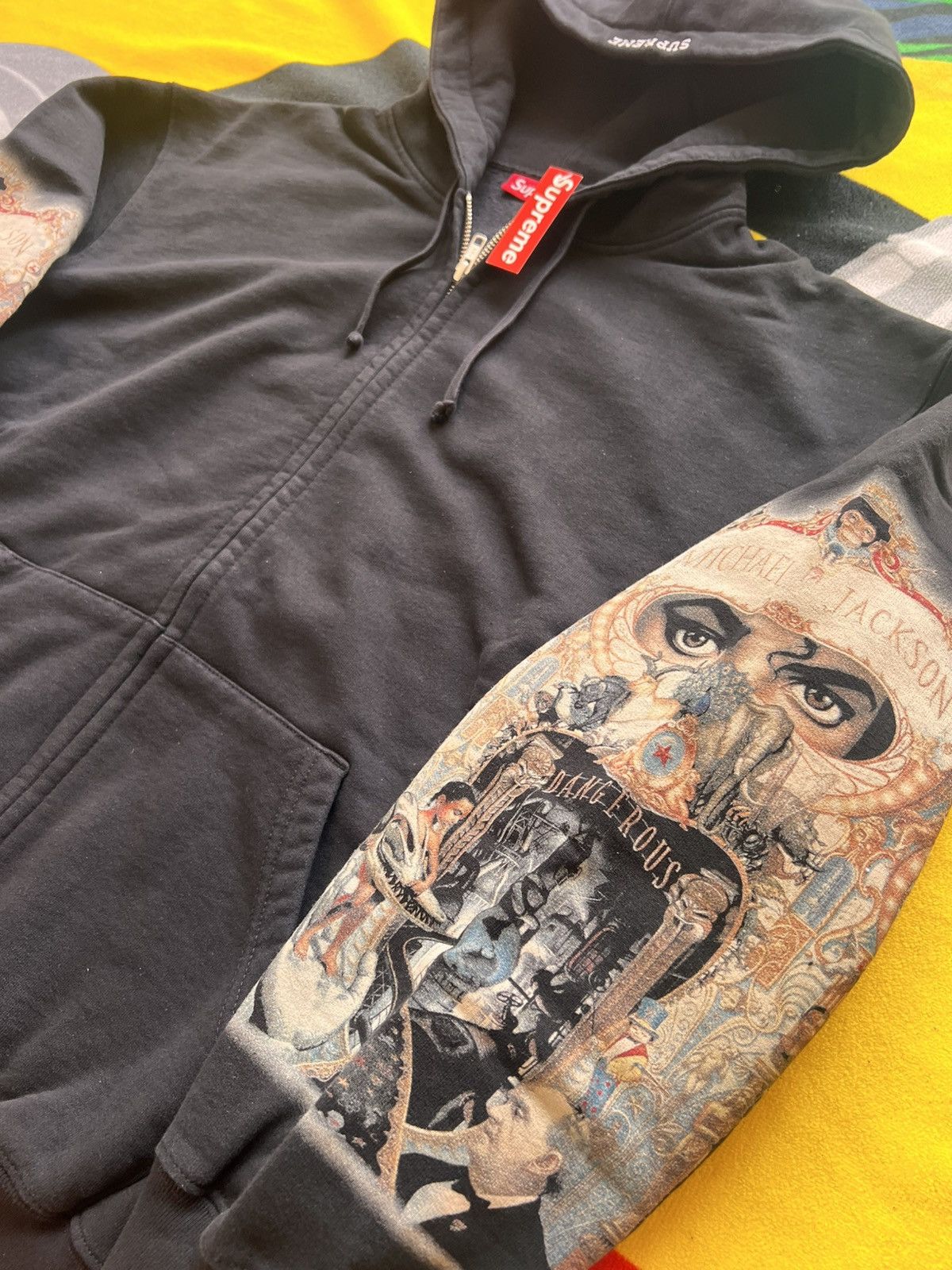 Supreme M Supreme Michael Jackson Dangerous Zip Up Hooded Sweatshirt Size US M / EU 48-50 / 2 - 11 Thumbnail