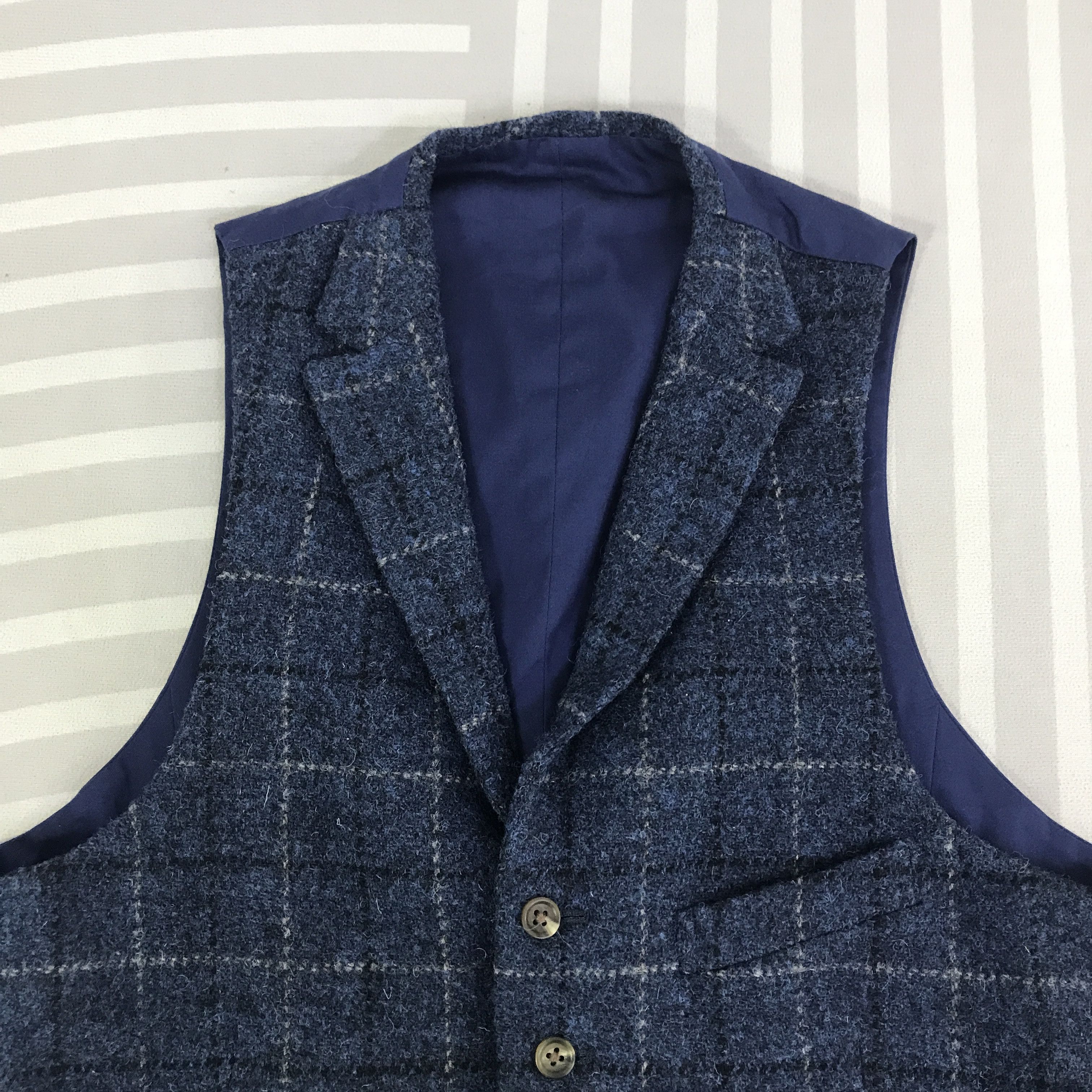 Harris Tweed Vintage Harris Tweed Wool Vest K108B10 Size US M / EU 48-50 / 2 - 2 Thumbnail