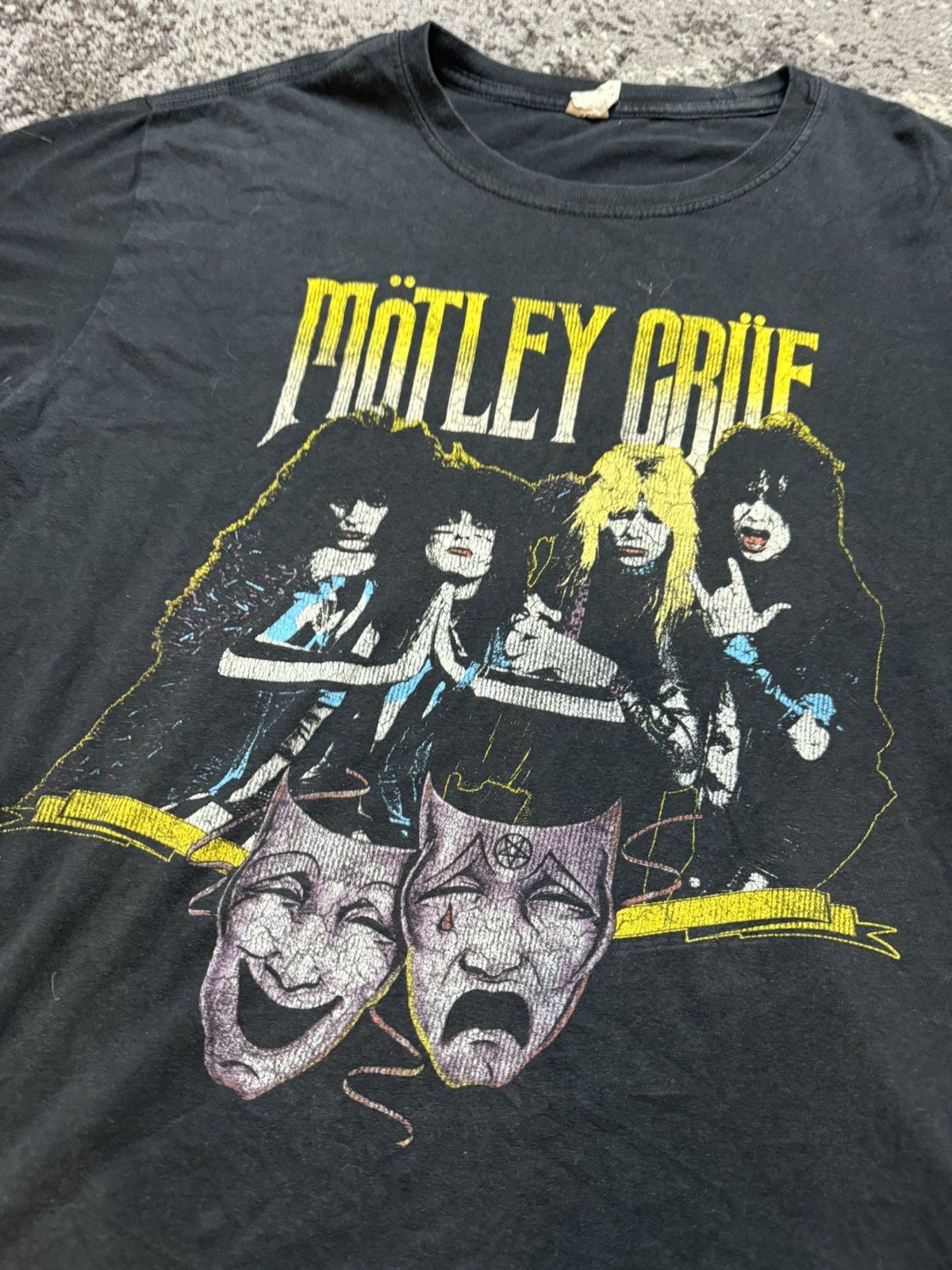 Band Tees × Vintage Vintage 2009 Motley Crue Face Mask Would Tour T Shirt Size US L / EU 52-54 / 3 - 2 Thumbnail