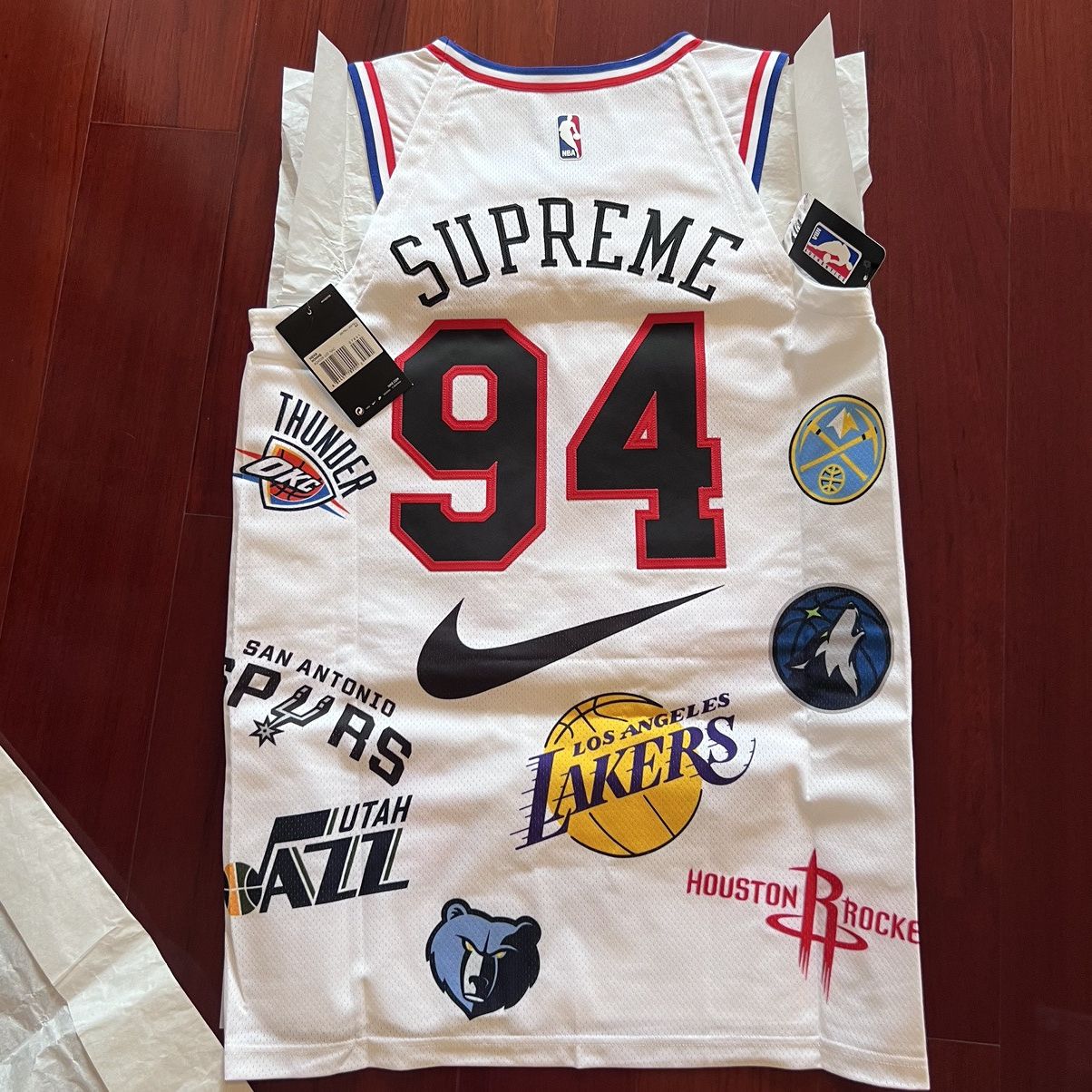 NBA × Nike × Supreme supreme x NBA X NIKE basketball jersey Size US M / EU 48-50 / 2 - 2 Thumbnail