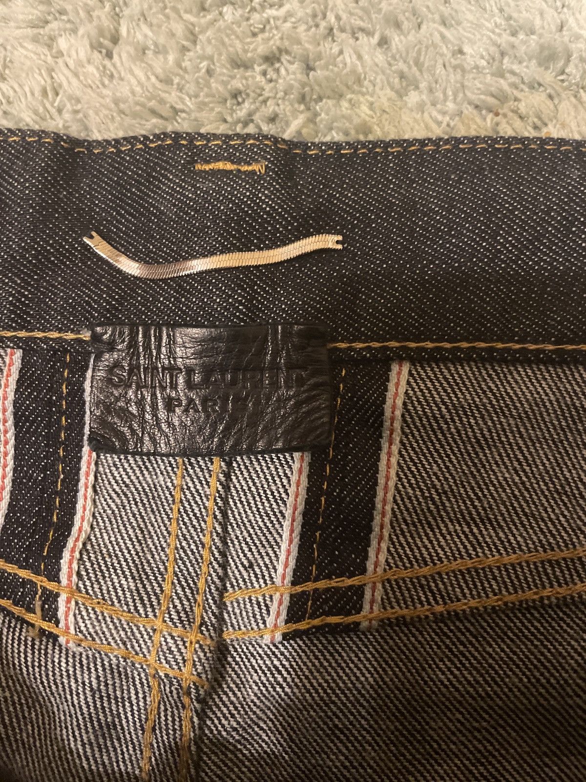 Saint Laurent Paris Saint Laurent D03 M/ST-LW selvedge denim Size US 30 / EU 46 - 4 Thumbnail