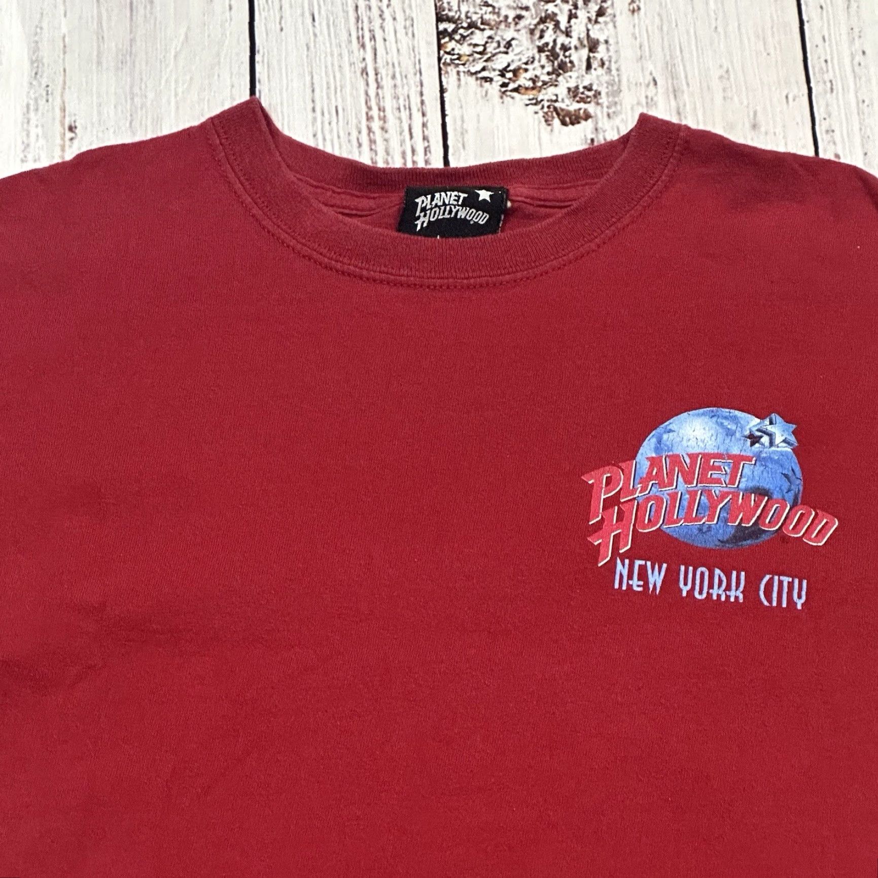 Planet Hollywood VTG Planet Hollywood Tee Shirt Adults M Red City 90s Logo Graphic Print Vintage Mens Womens Boys Girls Size US M / EU 48-50 / 2 - 6 Thumbnail