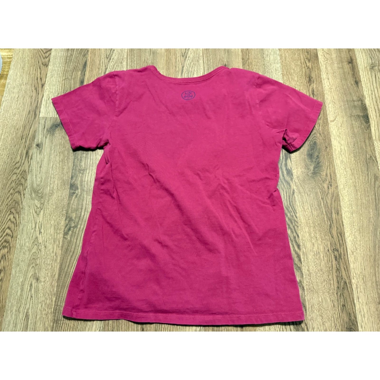 Life is Good Life is Good Shirts Women's Medium Purple Short Sleeve Crew Neck Basic Tees Size M / US 6-8 / IT 42-44 - 2 Thumbnail