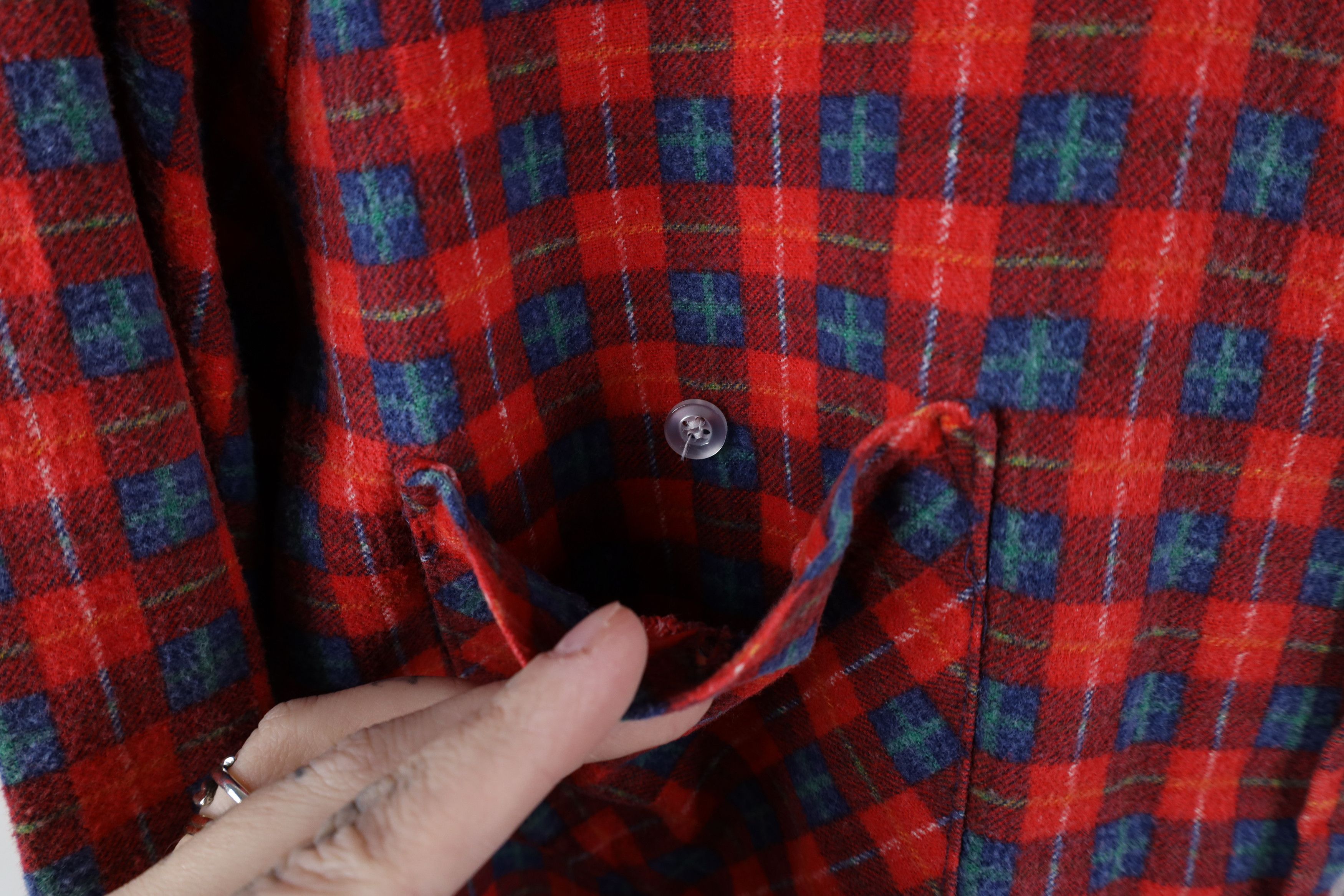 Vintage Vintage 70s Streetwear Collared Button Shirt Plaid USA Size US M / EU 48-50 / 2 - 4 Thumbnail