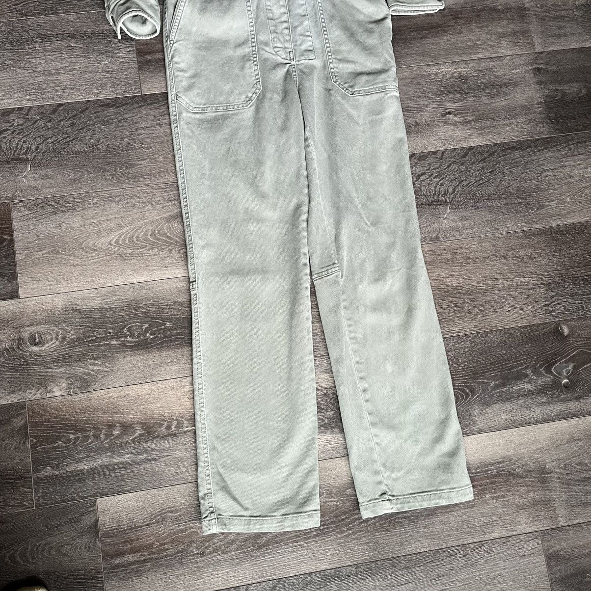 Faherty Faherty Overland Twill Utility Jumpsuit Size XS Olive Green Size 28" / US 6 / IT 42 - 3 Thumbnail