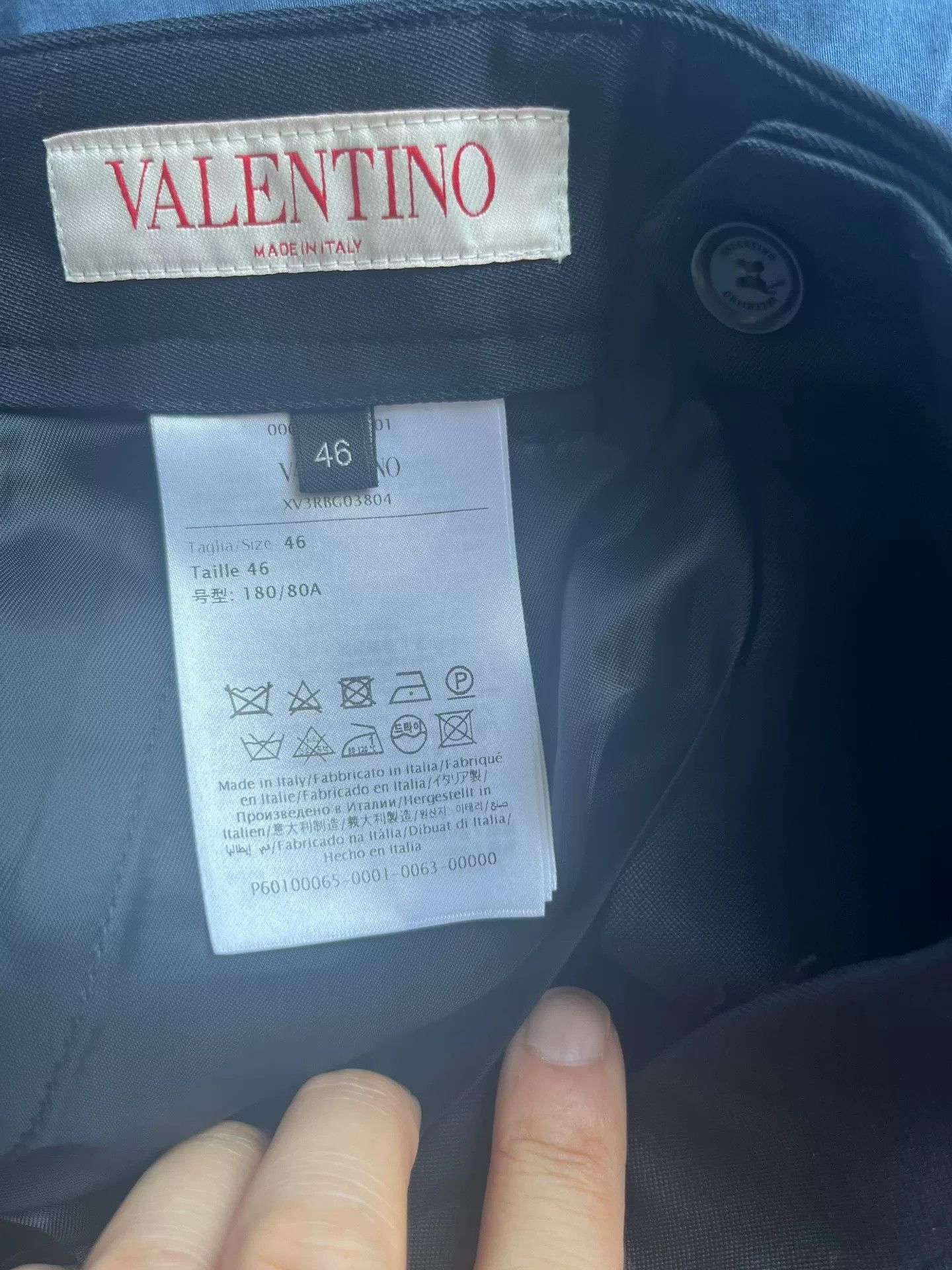 Valentino Valentino Black Straight-Leg Relaxed Cargo Pants Size US 30 / EU 46 - 5 Thumbnail