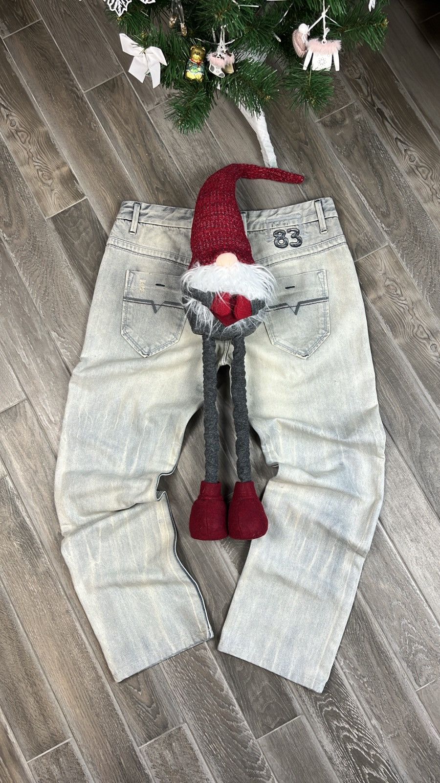 Japanese Brand × Vintage Hype Distressed Washed Jeans Dirty style Size US 34 / EU 50 - 10 Thumbnail