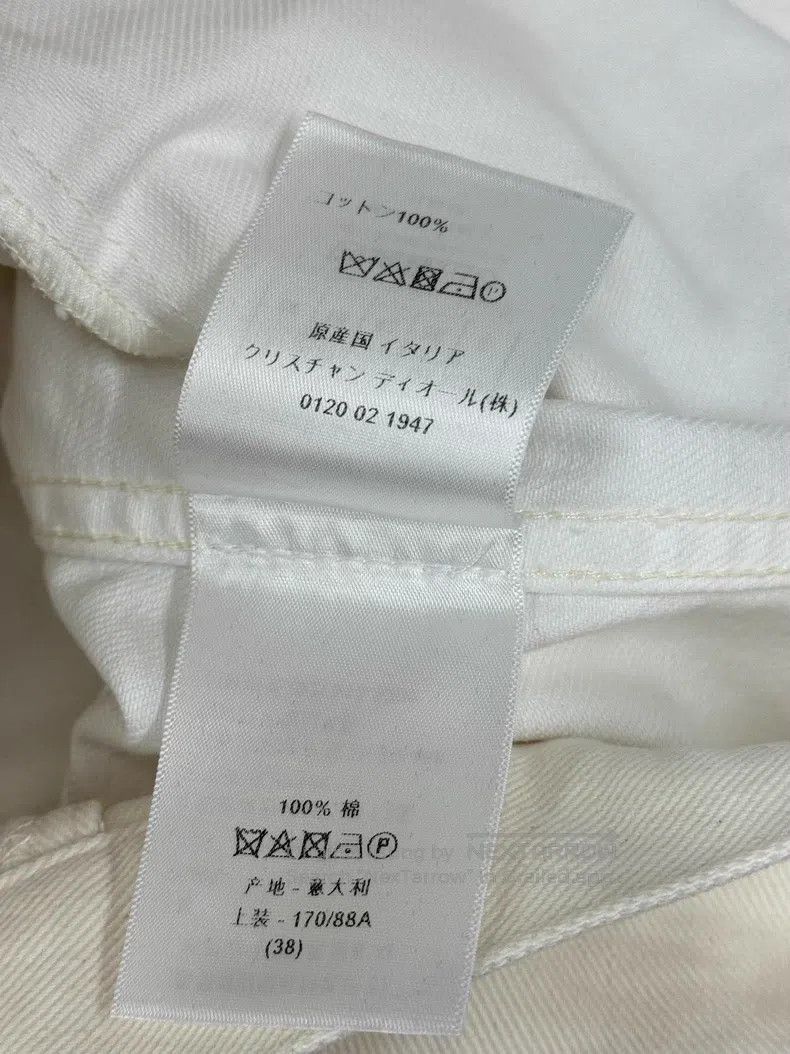 Dior Dior White and beige bee denim jacket Size XS / US 0-2 / IT 36-38 - 6 Thumbnail