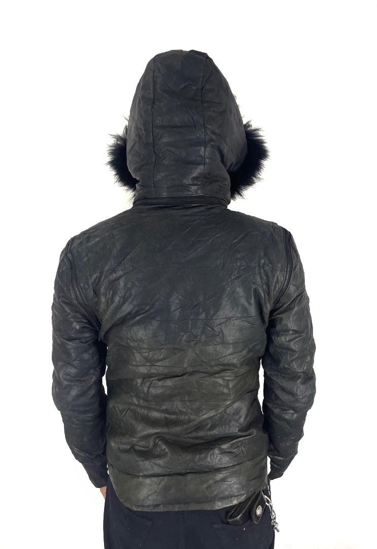 Buffalo Bobs Leather Apocalypse Racoon Fur Hoodie LGB GOA