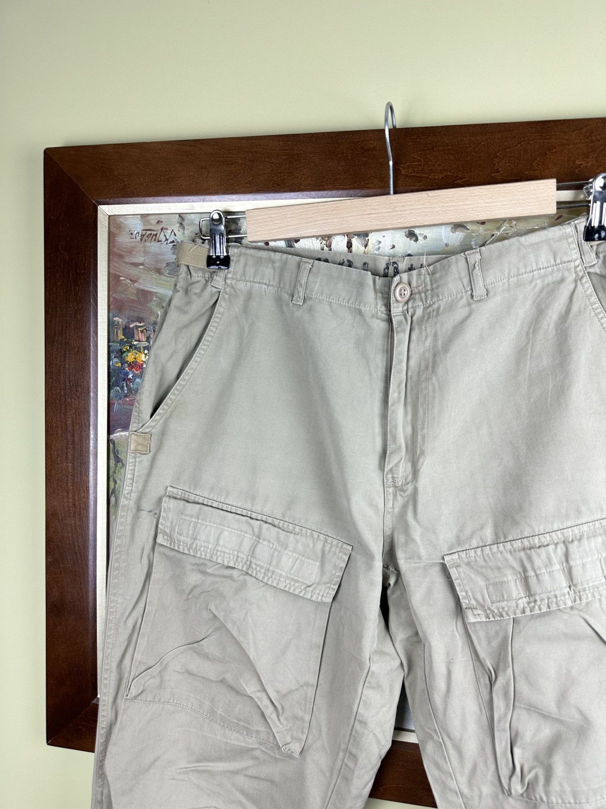 Japanese Brand Vintage 2000s cargo parachute wide trousers pants Size US 36 / EU 52 - 3 Thumbnail