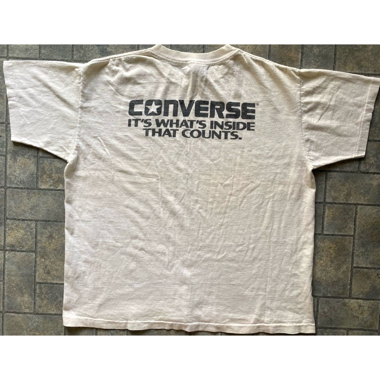 Converse VINTAGE Converse T-Shirt Shirt Men L White Volleyball USA Made Size US L / EU 52-54 / 3 - 2 Thumbnail