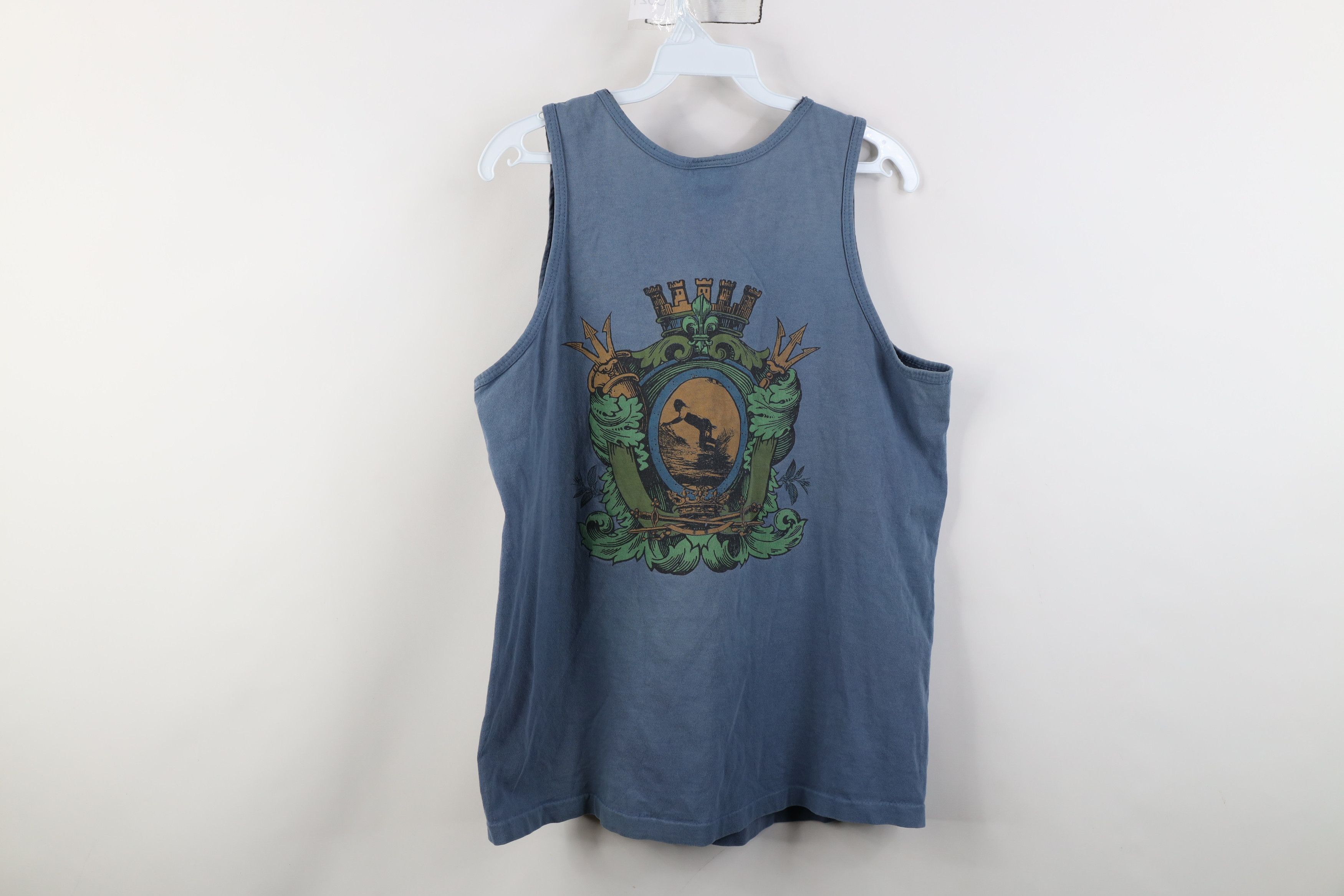 Vintage Vintage 90s Streetwear Surfing Surfboard Tank Top T-Shirt Size US M / EU 48-50 / 2 - 14 Thumbnail