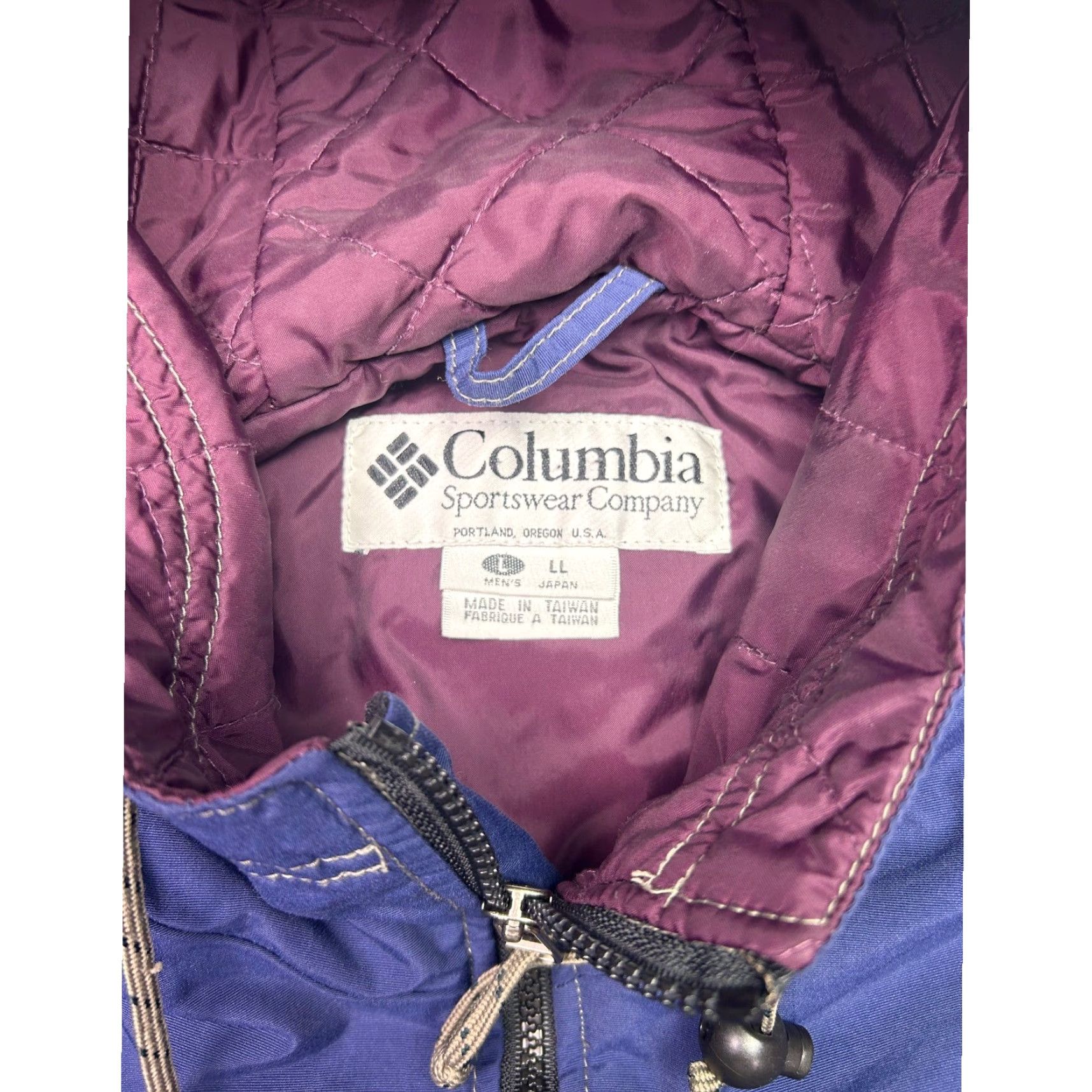 Vintage VINTAGE Columbia Sportswear Jacket Mens XL Blue Hooded Zip Windbreaker Parka 90s Retro Outdoor Casual Travel Size US XL / EU 56 / 4 - 4 Thumbnail