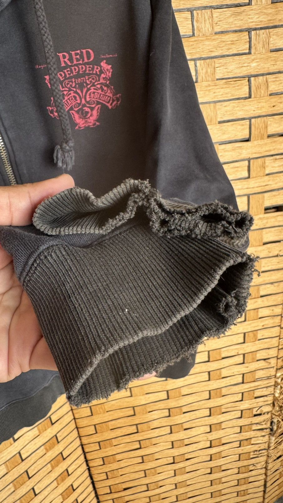 Japanese Brand Vintage Ref Pepper Vintage Denim zipper Hoodie Size US L / EU 52-54 / 3 - 4 Thumbnail