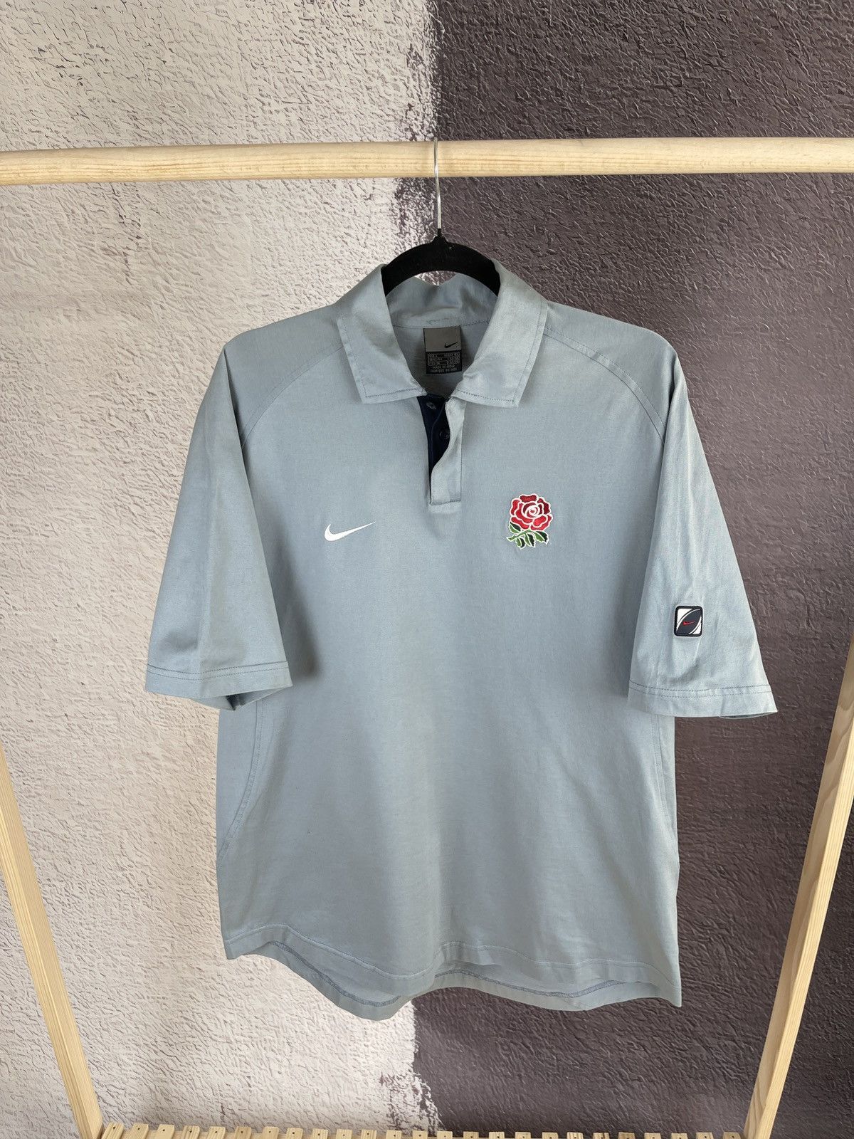 Nike Nike vintage y2k double logo swoosh rugby polo tee shirt Size US L / EU 52-54 / 3 - 1 Thumbnail