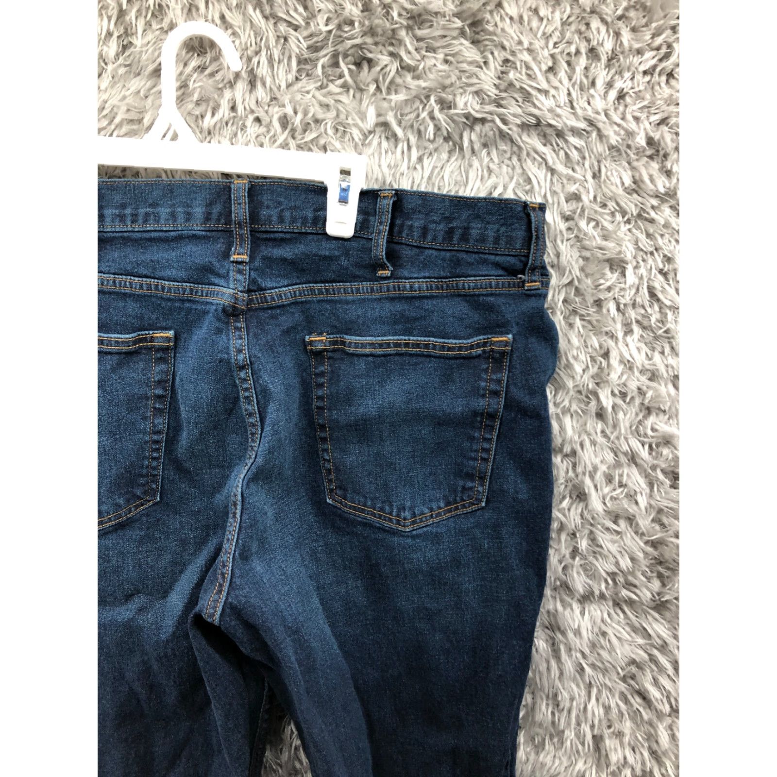 Old Navy Old Navy Jeans Mens 38x32 Mid Rise Straight Leg Dark Wash Blue Denim Jeans Size US 38 / EU 54 - 6 Thumbnail