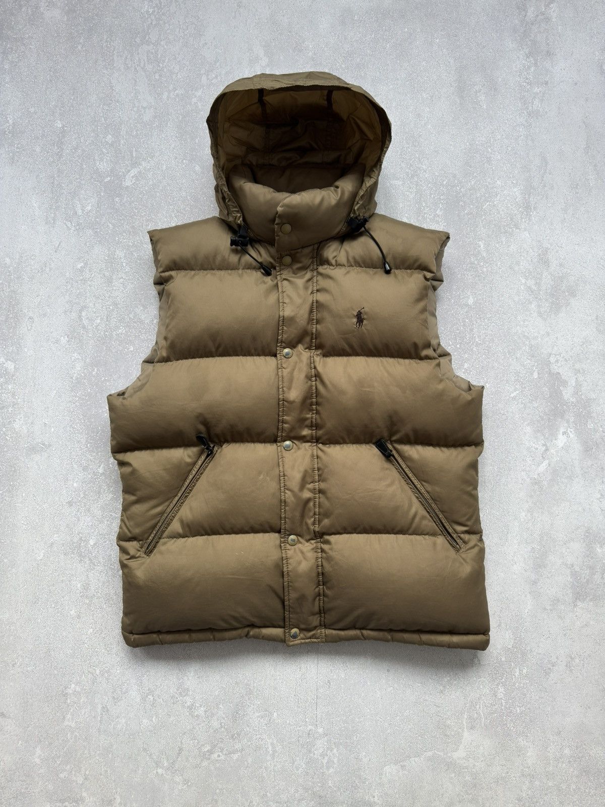 Polo Ralph Lauren × Vintage Vintage Polo Ralph Lauren Puffer Vest Hooded Jacket Logo 00s Size US M / EU 48-50 / 2 - 9 Thumbnail