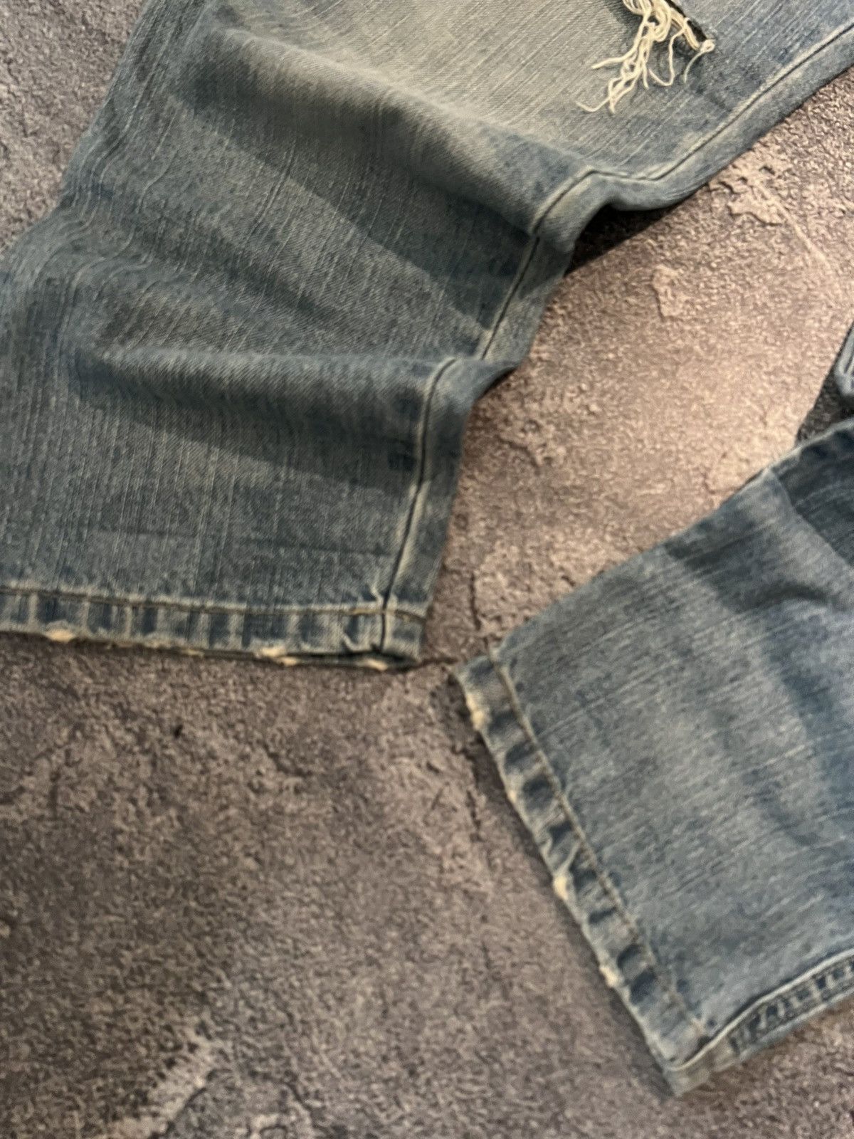Japanese Brand Vintage Relaxed Draped Skinny Jean / Number Nine Style Blue Size US 32 / EU 48 - 3 Thumbnail