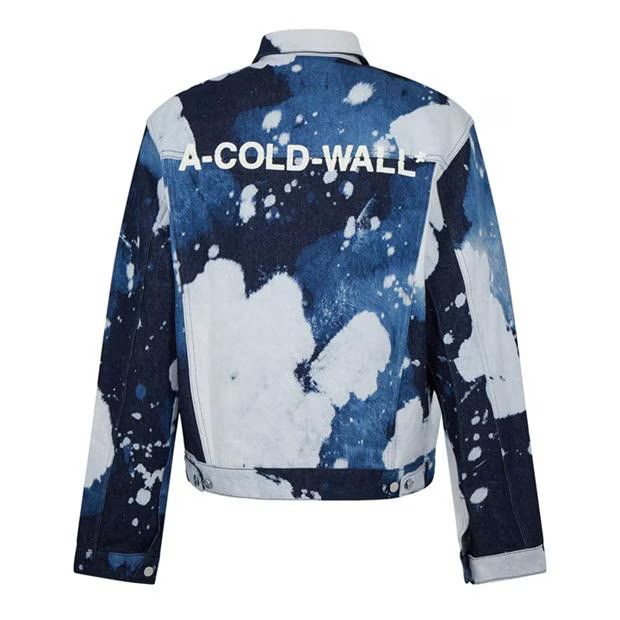 o1g2r1mq0524 Bleach Denim Jackets in Blue/White