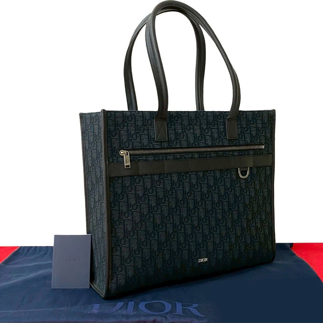 Dior Tote Bag Black Cotton, Men's