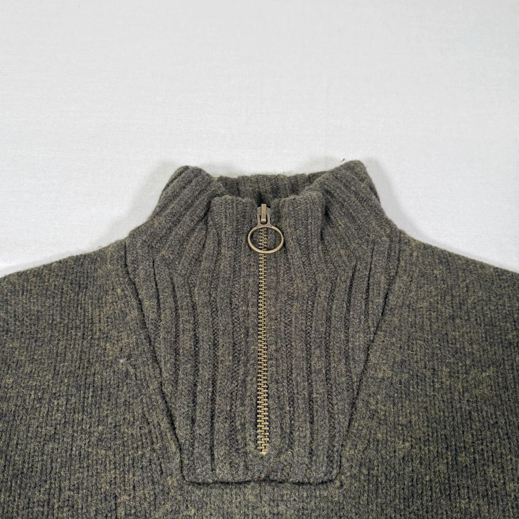 Taylor Stitch Taylor Stitch Sweater Mens 38 Green Merino Wool 1/4 Zip Pullover Knit Wool Outdoor Casual Size US M / EU 48-50 / 2 - 3 Thumbnail