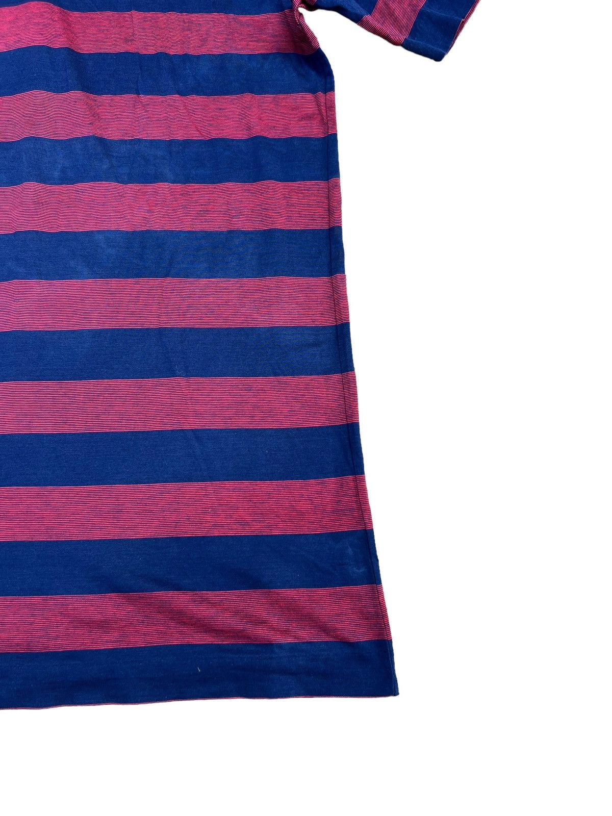 Celine Vintage Celine Paris Made in Italy Border Striped Polo Shirt Size US S / EU 44-46 / 1 - 13 Thumbnail