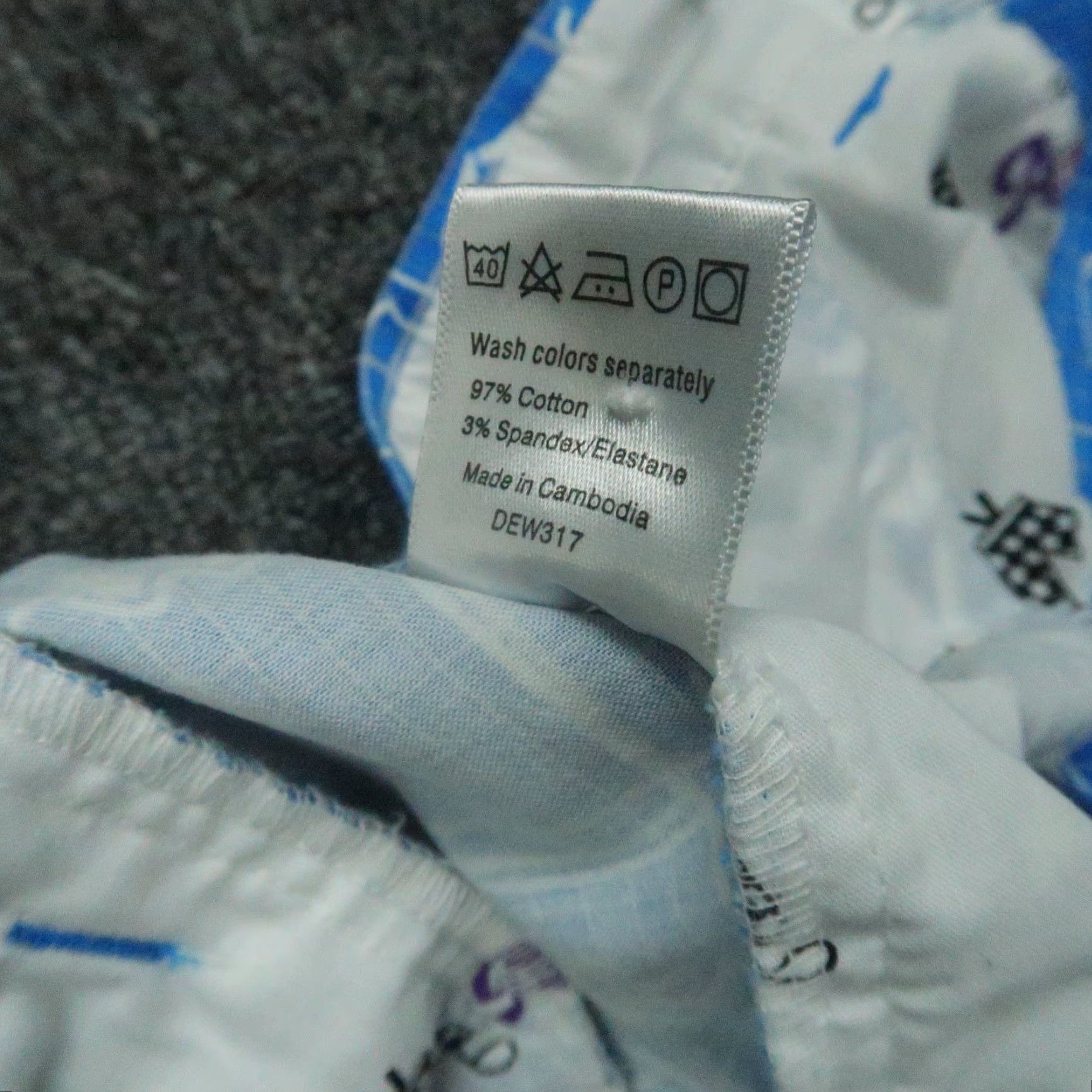 Vintage Royal & Awesome Shorts Mens 38 Blue White Best Laid Plans Golf Chino Size US 38 / EU 54 - 7 Thumbnail