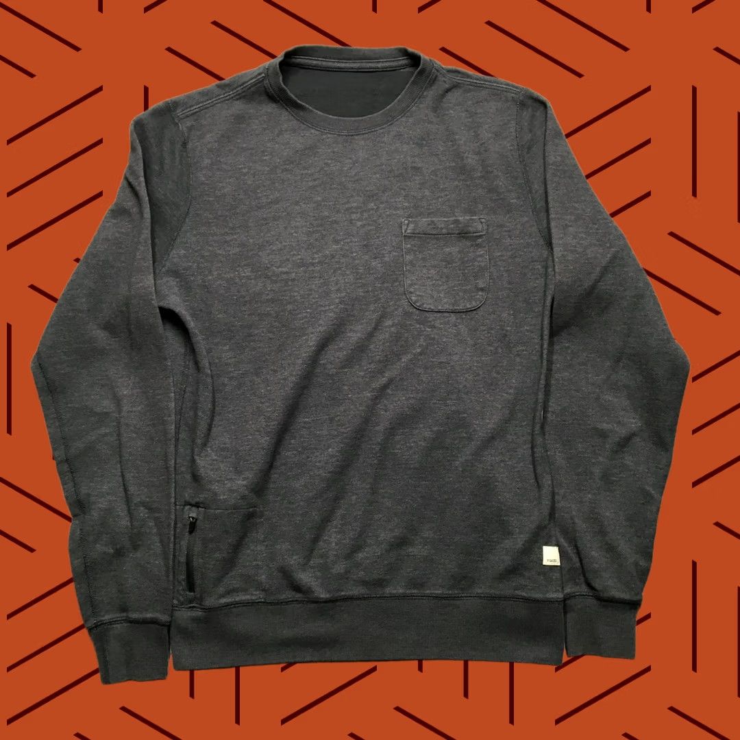 Vuori Vuori Sweatshirt Men Small Blue Crewneck Pullover Pockets Zipper Logo Regular Fit Winter Vintage: No Size US S / EU 44-46 / 1 - 1 Thumbnail