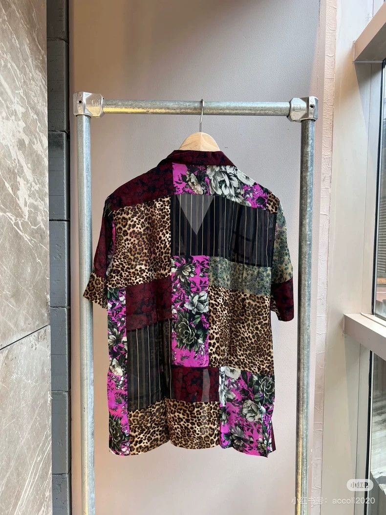 Dries Van Noten DRIES VAN NOTEN size:46 Flower patchwork shirt Size M / US 6-8 / IT 42-44 - 7 Thumbnail